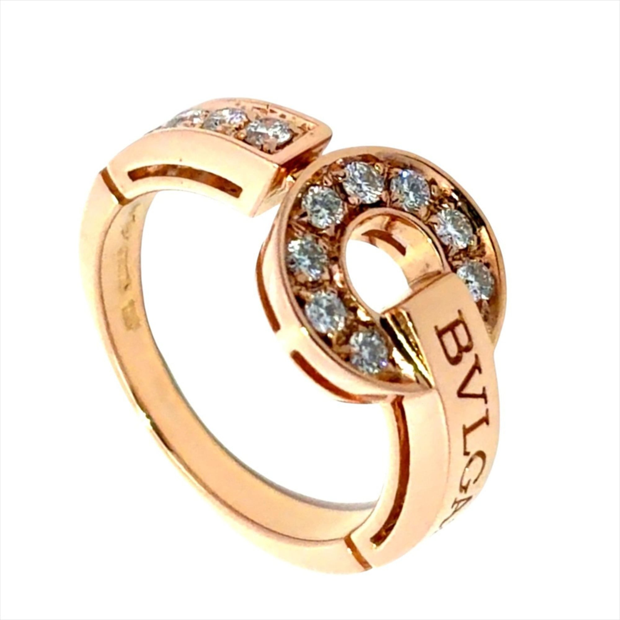 Bvlgari Bvlgari Bvlgari Pink Gold (18K) Band Ring (Pre-Owned)