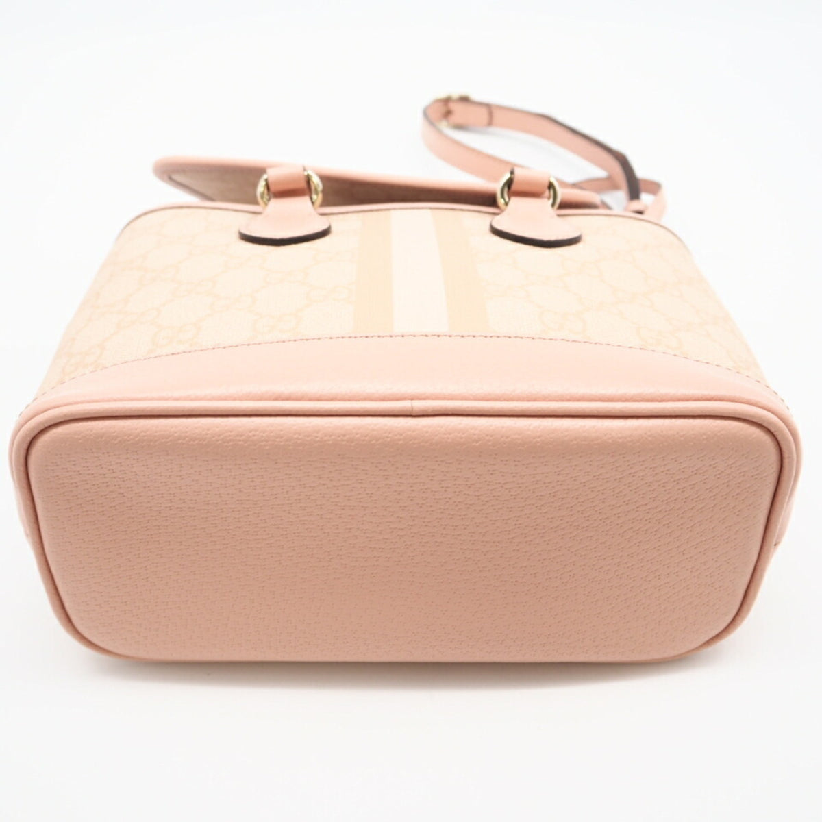 Gucci Pink Beige Coated Canvas Tote Bag (Pre-Owned)
