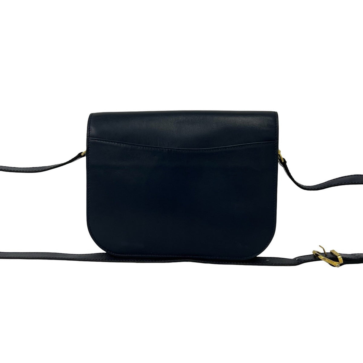 Celine Navy Leather Pochette Shoulder Bag (Pre-Owned)