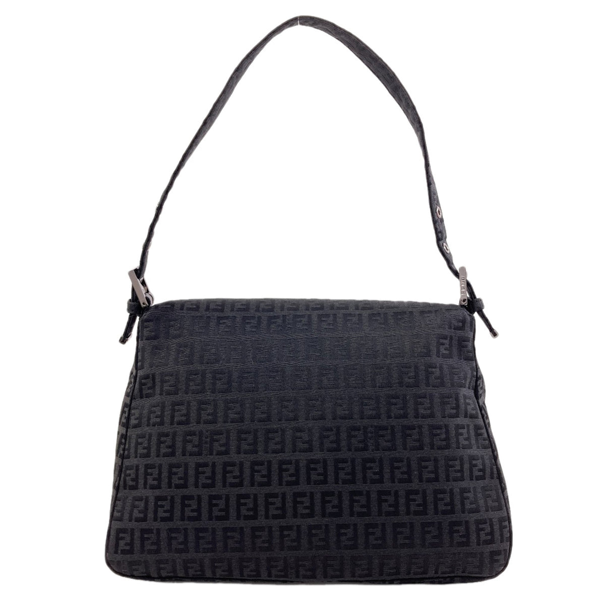 Fendi Black Canvas Shoulder Bag (Pre-Owned)