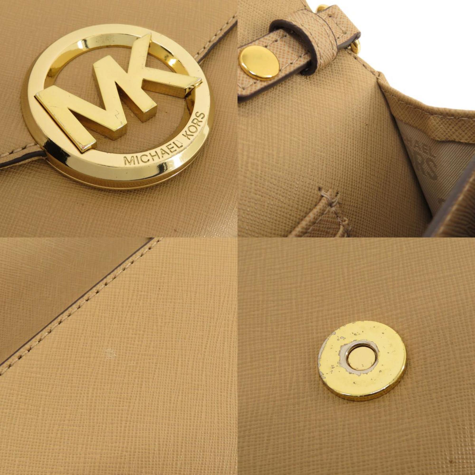 Michael Kors Brown Pvc Chain/Shoulder Wallet (Pre-Owned)