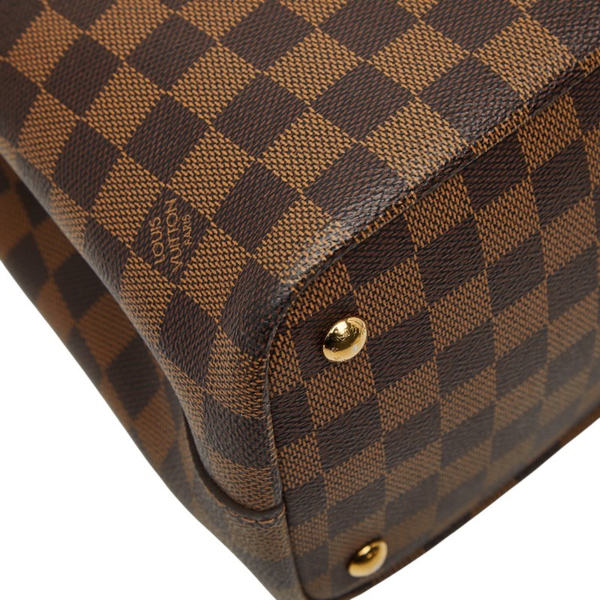Louis Vuitton Brown Ebene Pvc Leather Shoulder Bag Tote Bag (Pre-Owned)