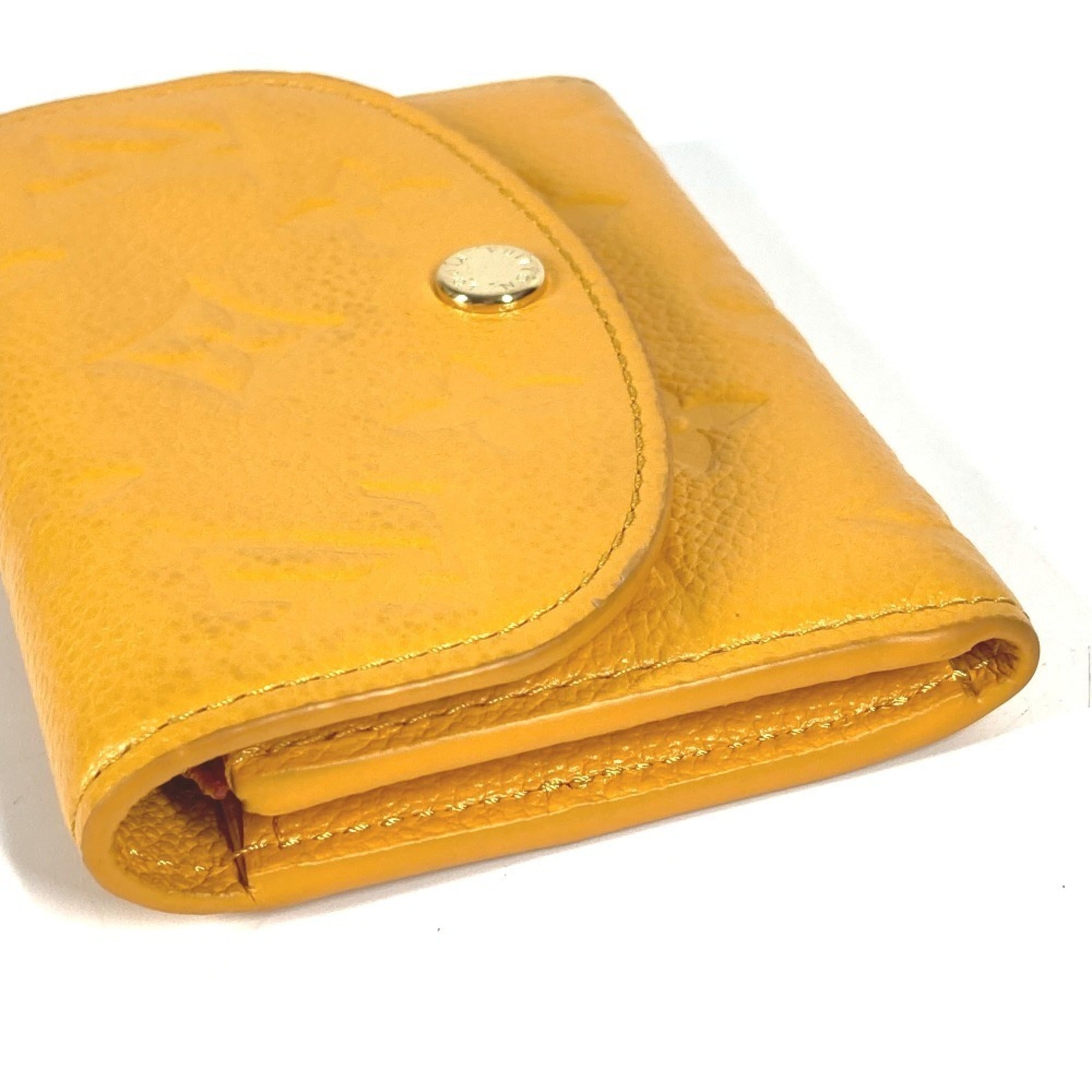 Louis Vuitton Jaune Yellow Monogram Empreinte Coin Purse/Coin Case (Pre-Owned)