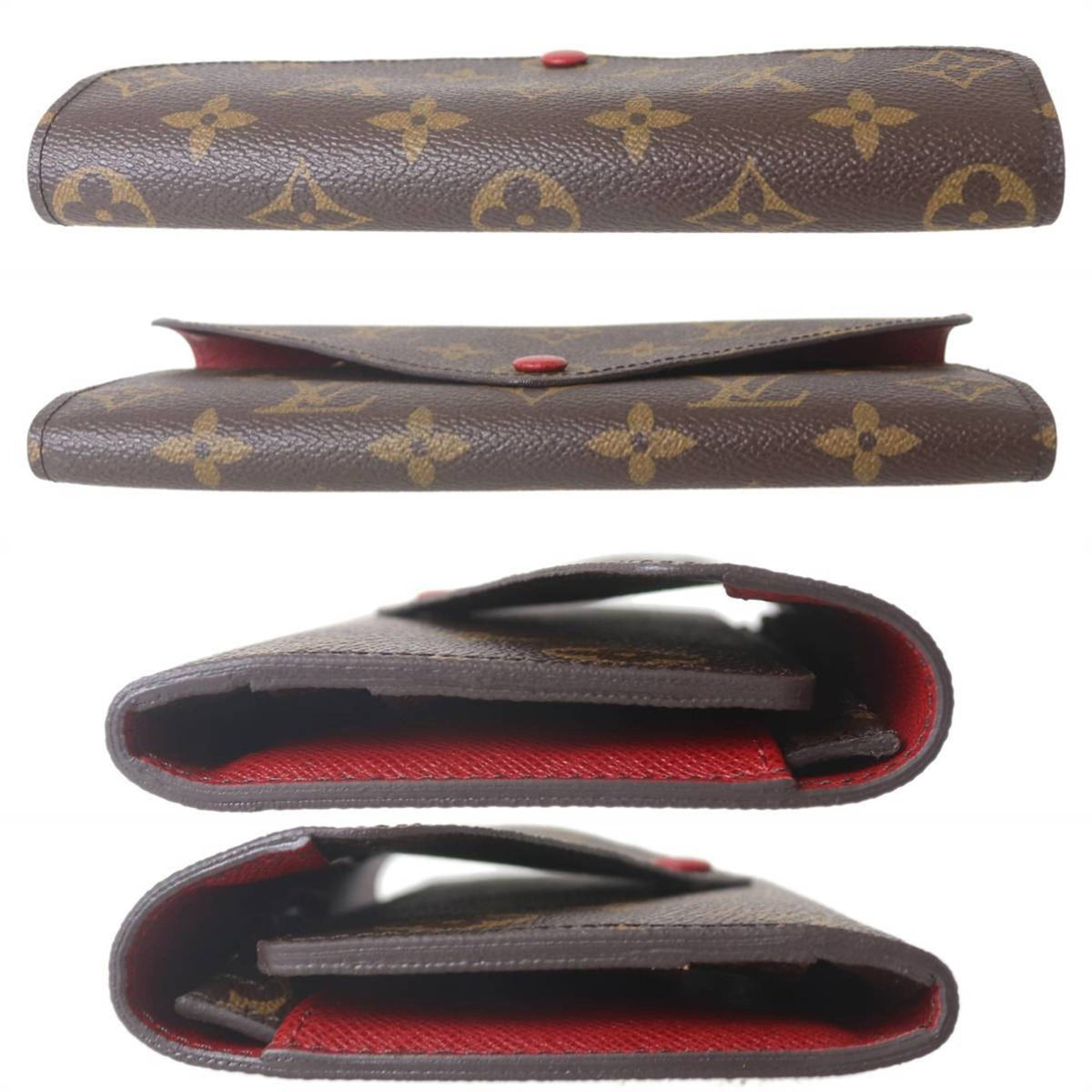 Louis Vuitton Monogram Fuchsia Monogram Long Wallet (Bi-Fold) (Pre-Owned)