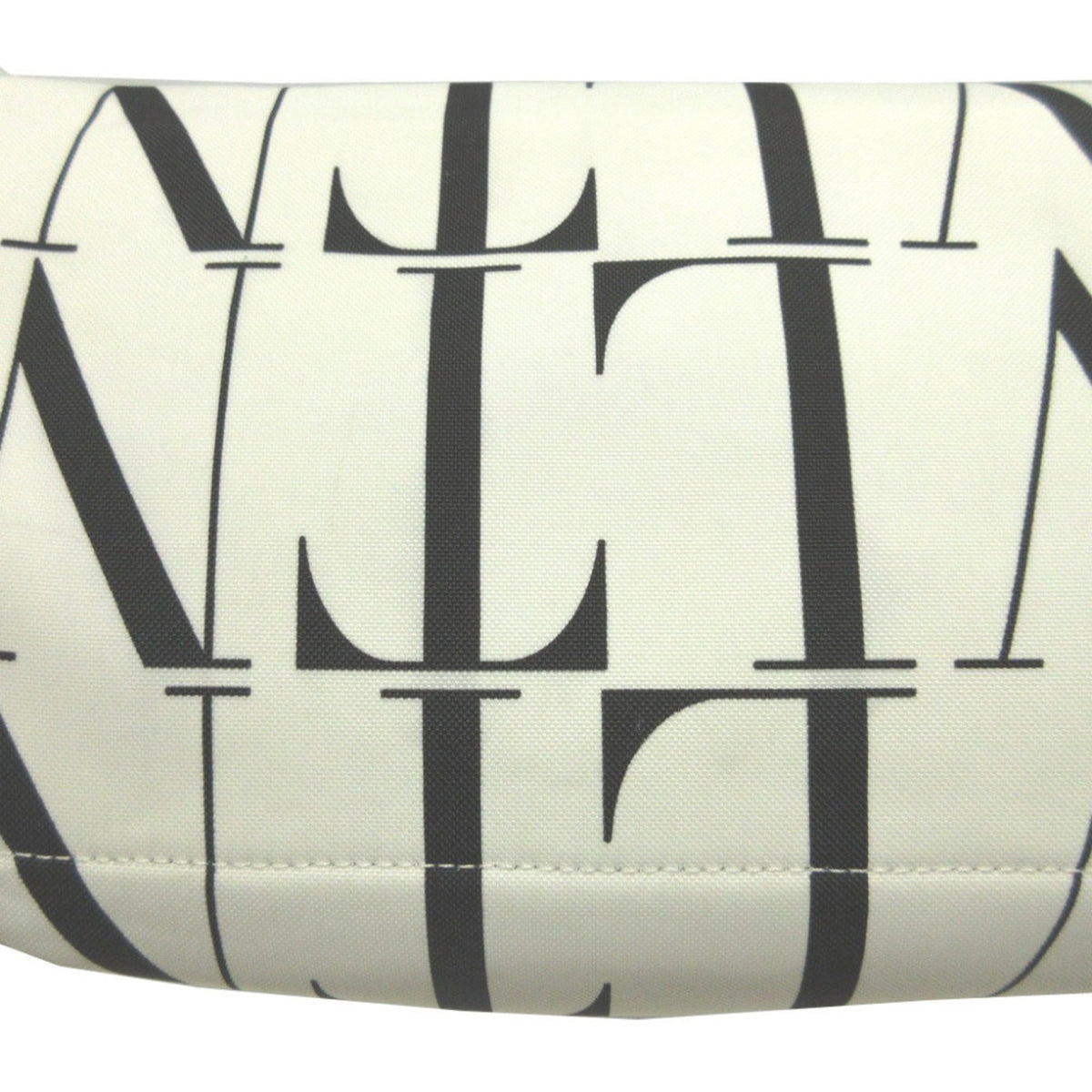 Valentino Black White Canvas Fanny Pack (Pre-Owned)