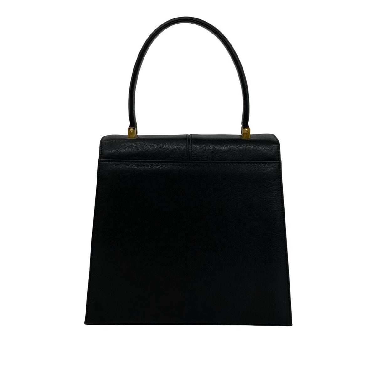 Yves Saint Laurent Black Leather Handbag Tote Bag (Pre-Owned)