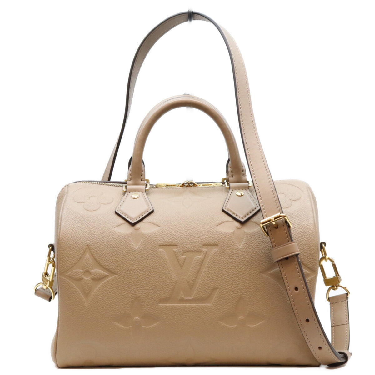 Louis Vuitton Beige Monogram Empreinte Boston Bag (Pre-Owned)