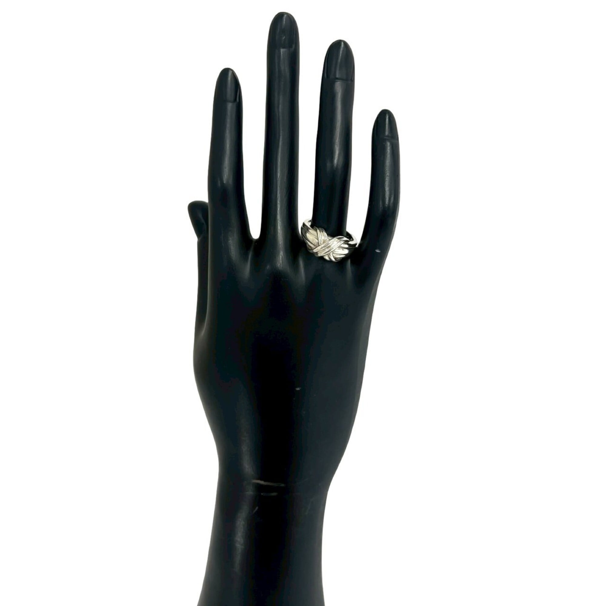 Tiffany Silver Silver 925 Band Ring (Pre-Owned)