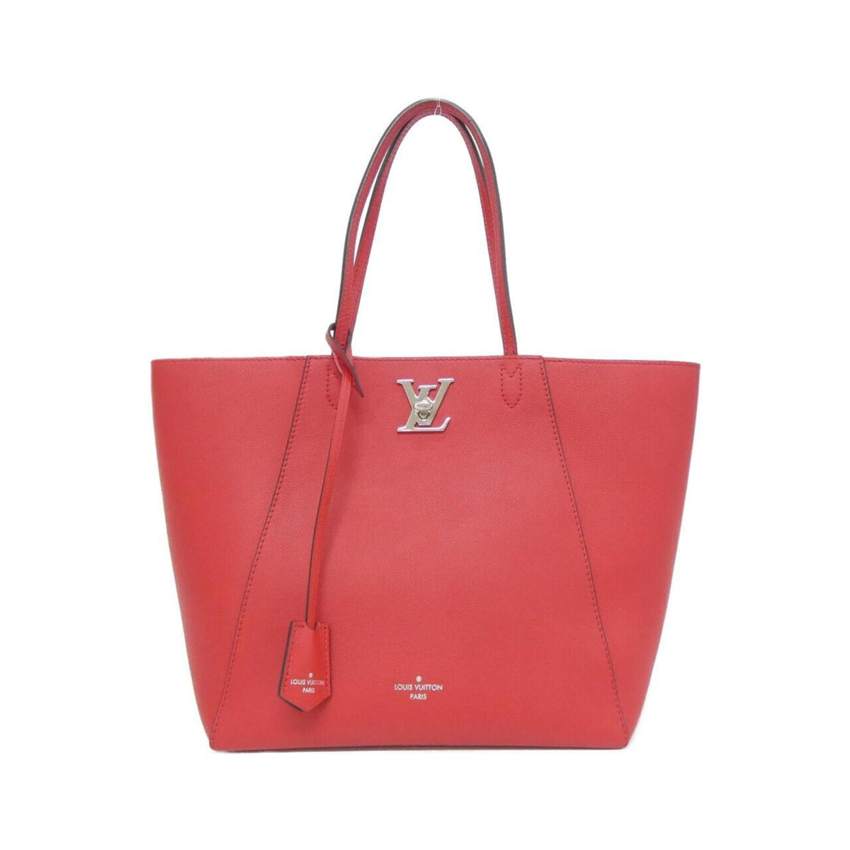 Louis Vuitton Red Color Ruby Leather Handbag (Pre-Owned)