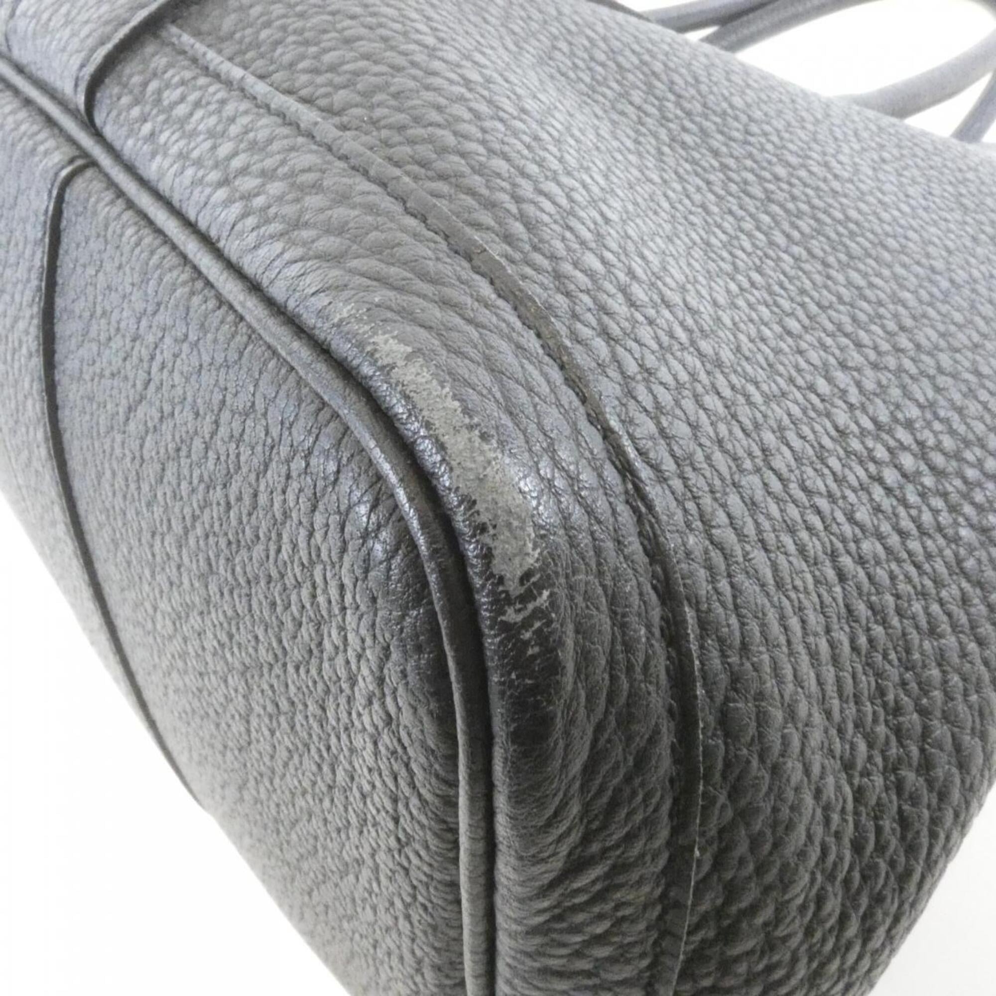 Hermes Garden Black Negonda Leather Handbag (Pre-Owned)