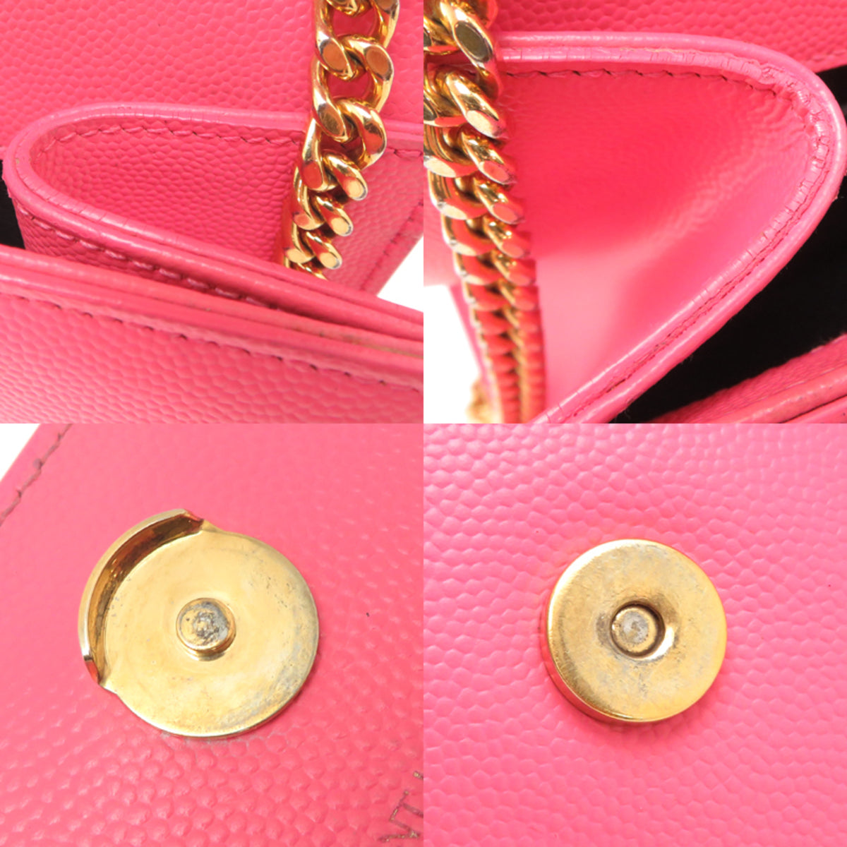 Saint Laurent Pink Leather Shoulder Bag (Pre-Owned)