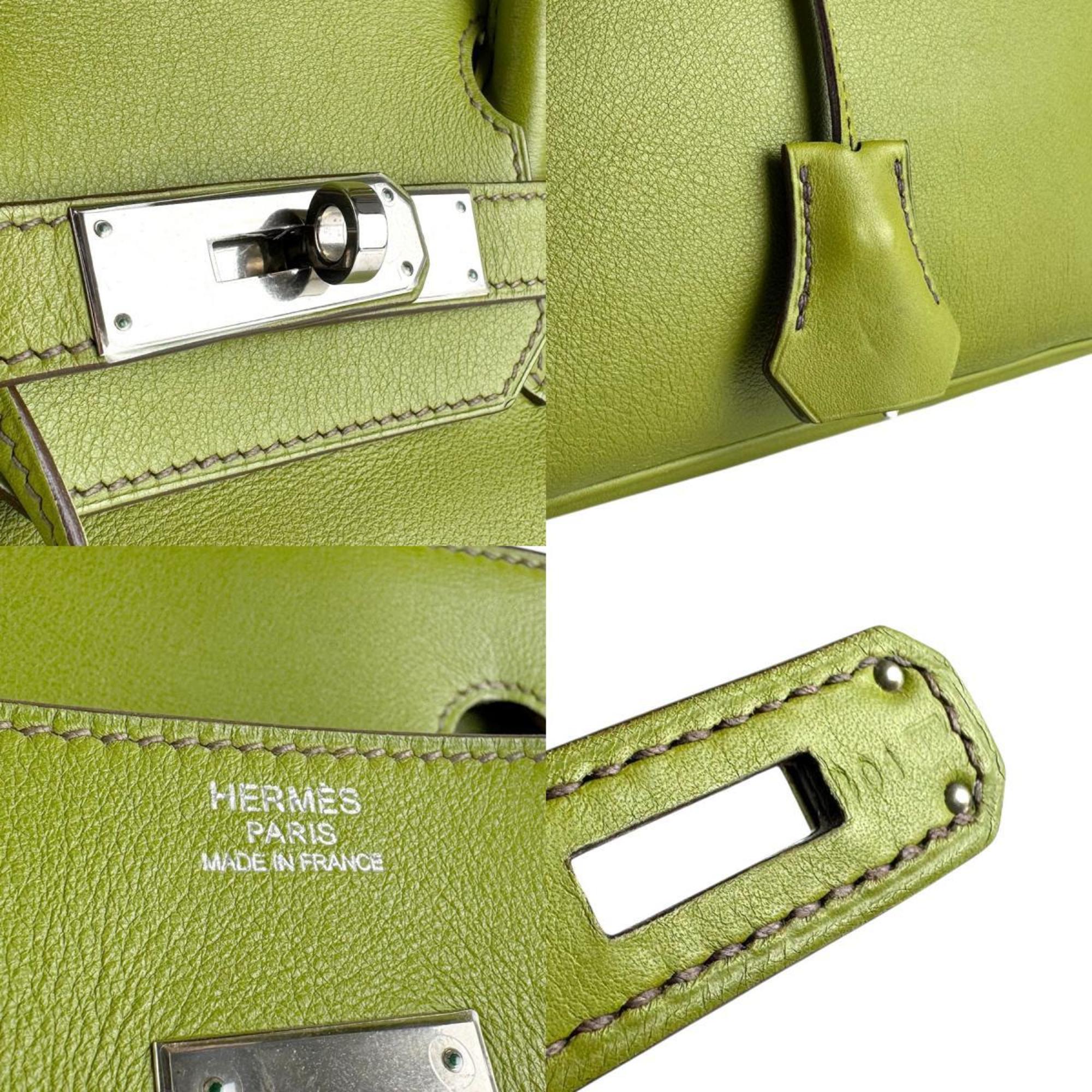Hermes Anis Green Swift Leather Handbag (Pre-Owned)