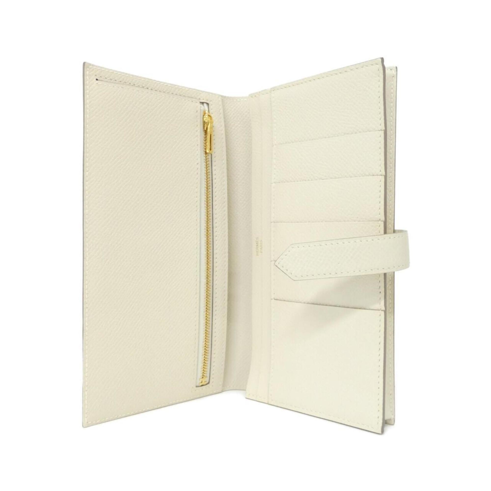 Hermes White Epsom Leather Wallet (Bi-Fold) (Pre-Owned)