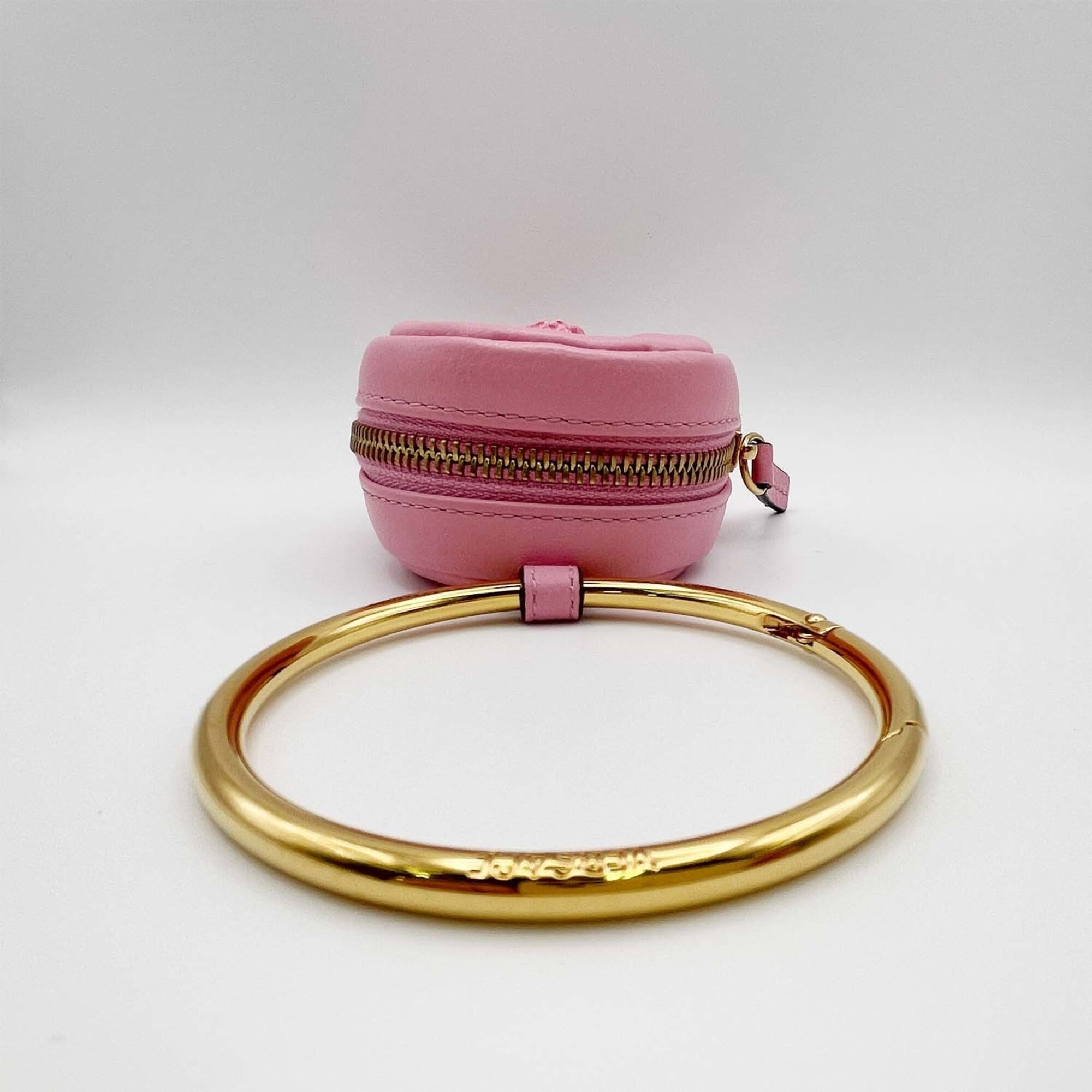 Versace Pink Leather Pouch (Pre-Owned)