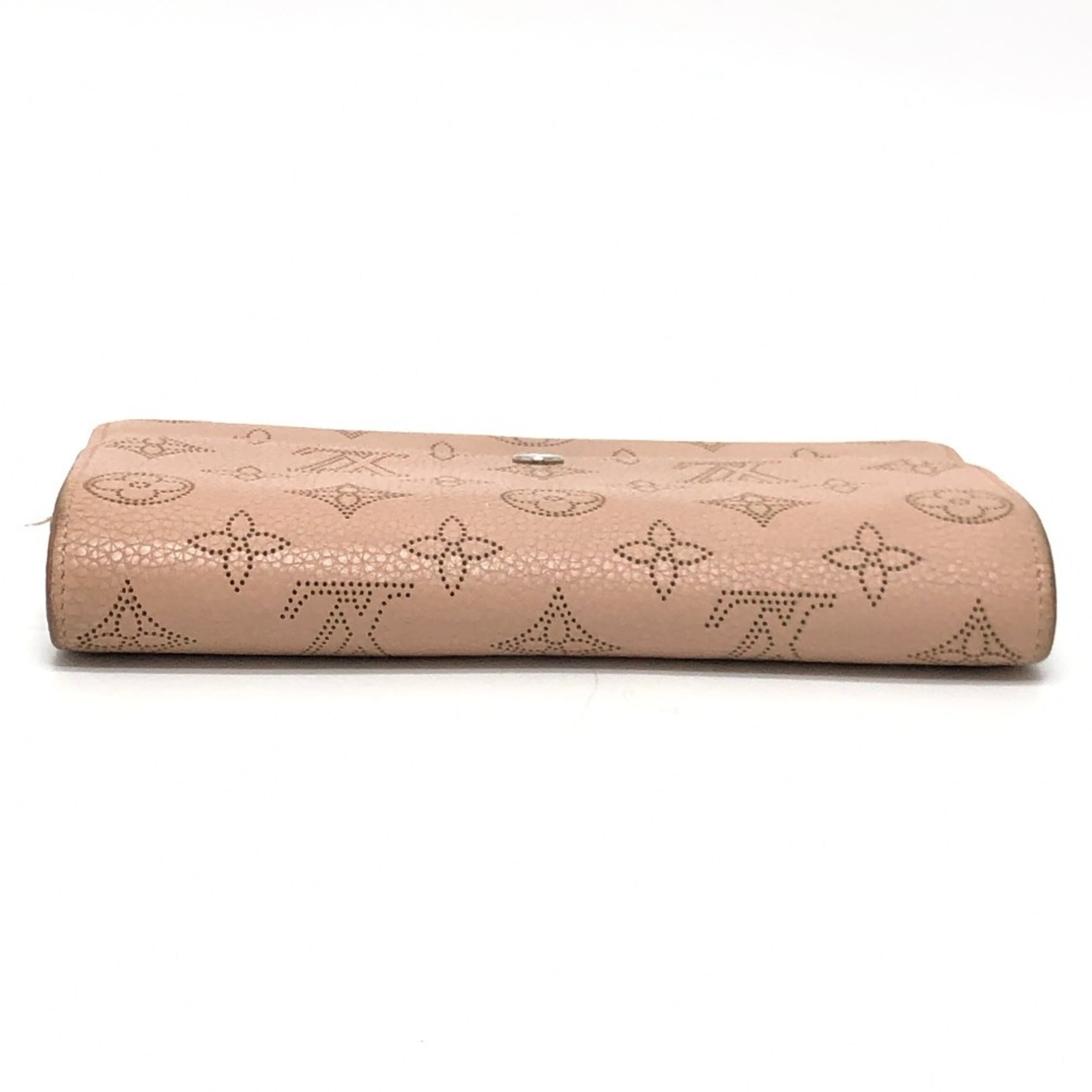 Louis Vuitton Magnolia Pink Mahina Leather Long Wallet (Bi-Fold) (Pre-Owned)
