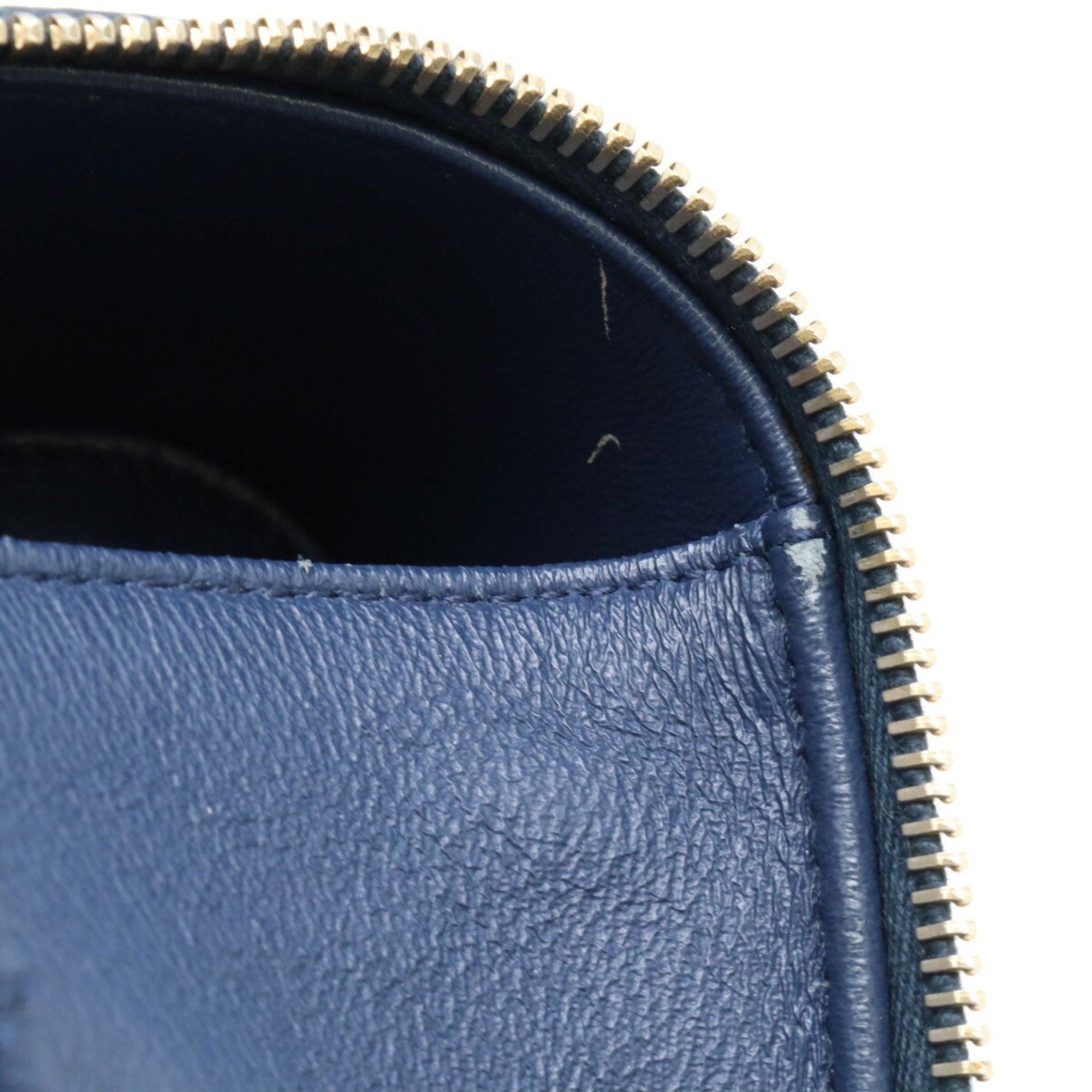 Chanel Navy Caviar Leather Handbag (Pre-Owned)