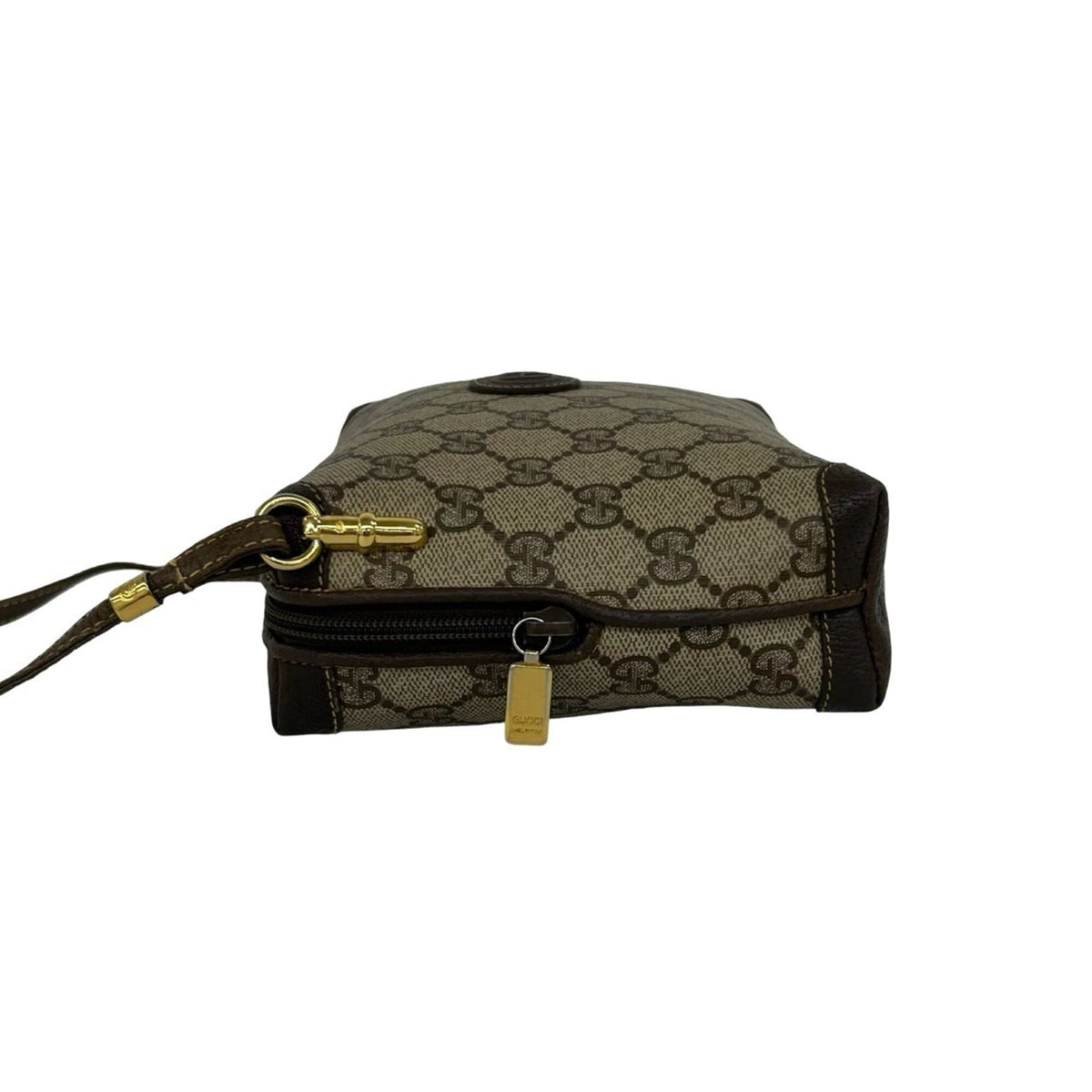 Gucci Brown Leather Pvc Pochette Shoulder Bag (Pre-Owned)