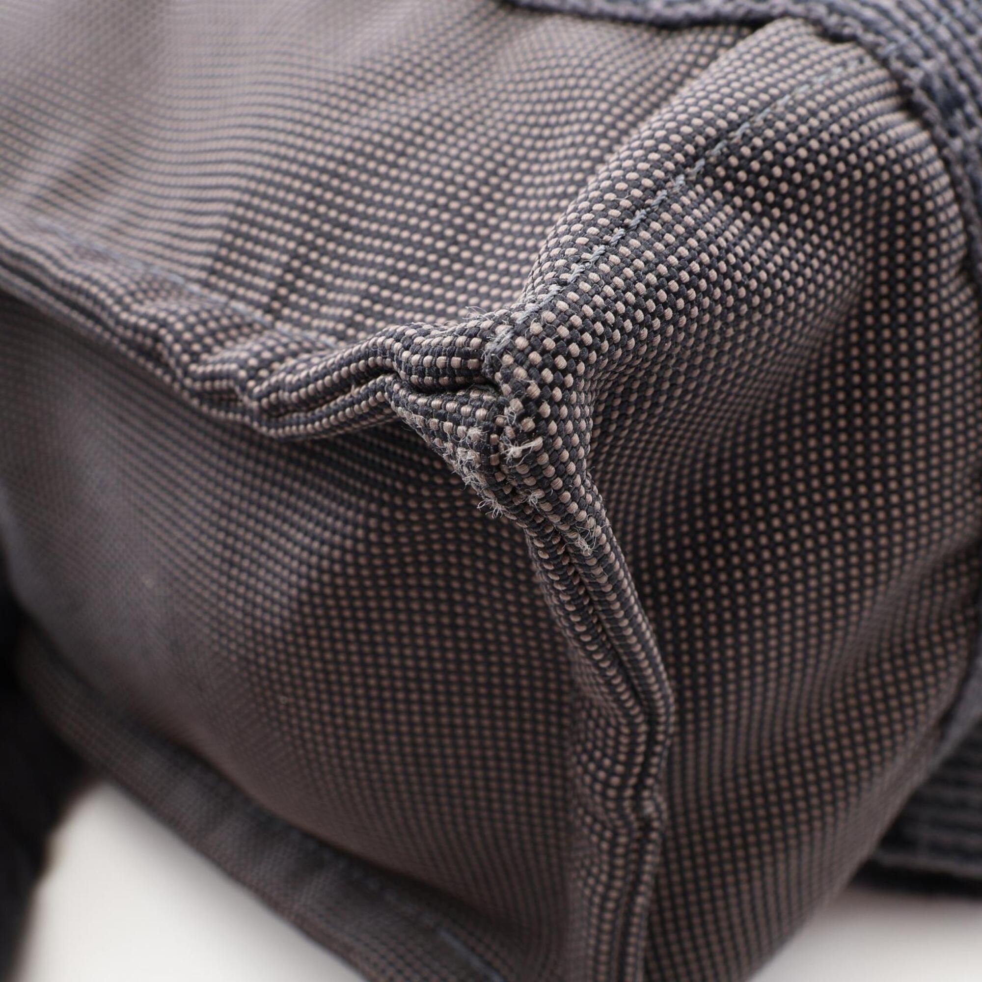 Hermes Gray Nylon Canvas Backpack (Pre-Owned)