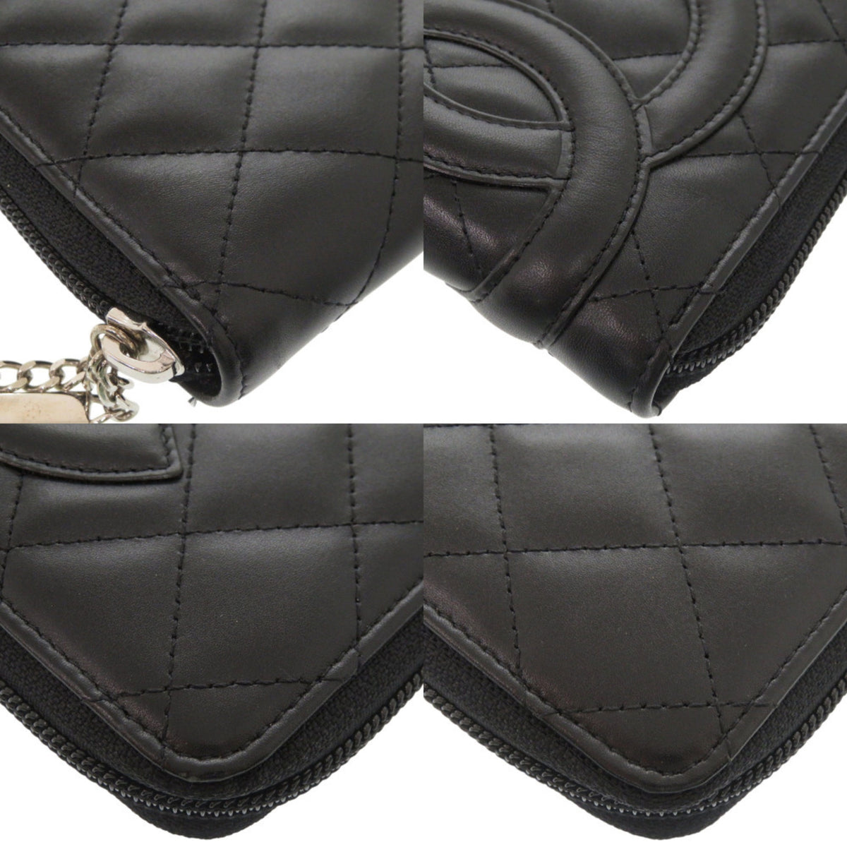 Chanel Black Pink Cambon Ligne Wallet (Bi-Fold) (Pre-Owned)