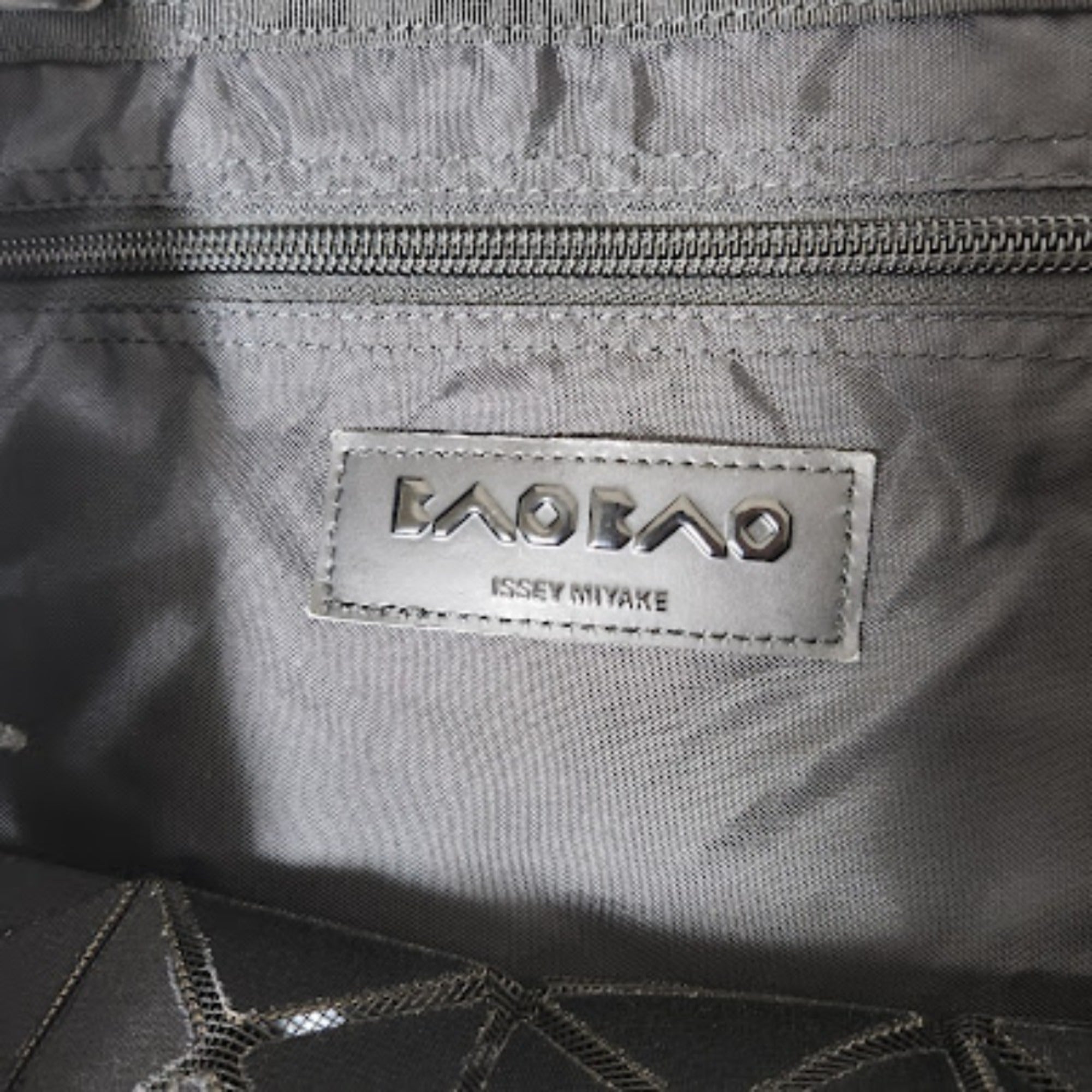 Bao Bao Issey Miyake Black Polyester Nylon Vinyl Tote Bag (Pre-Owned)