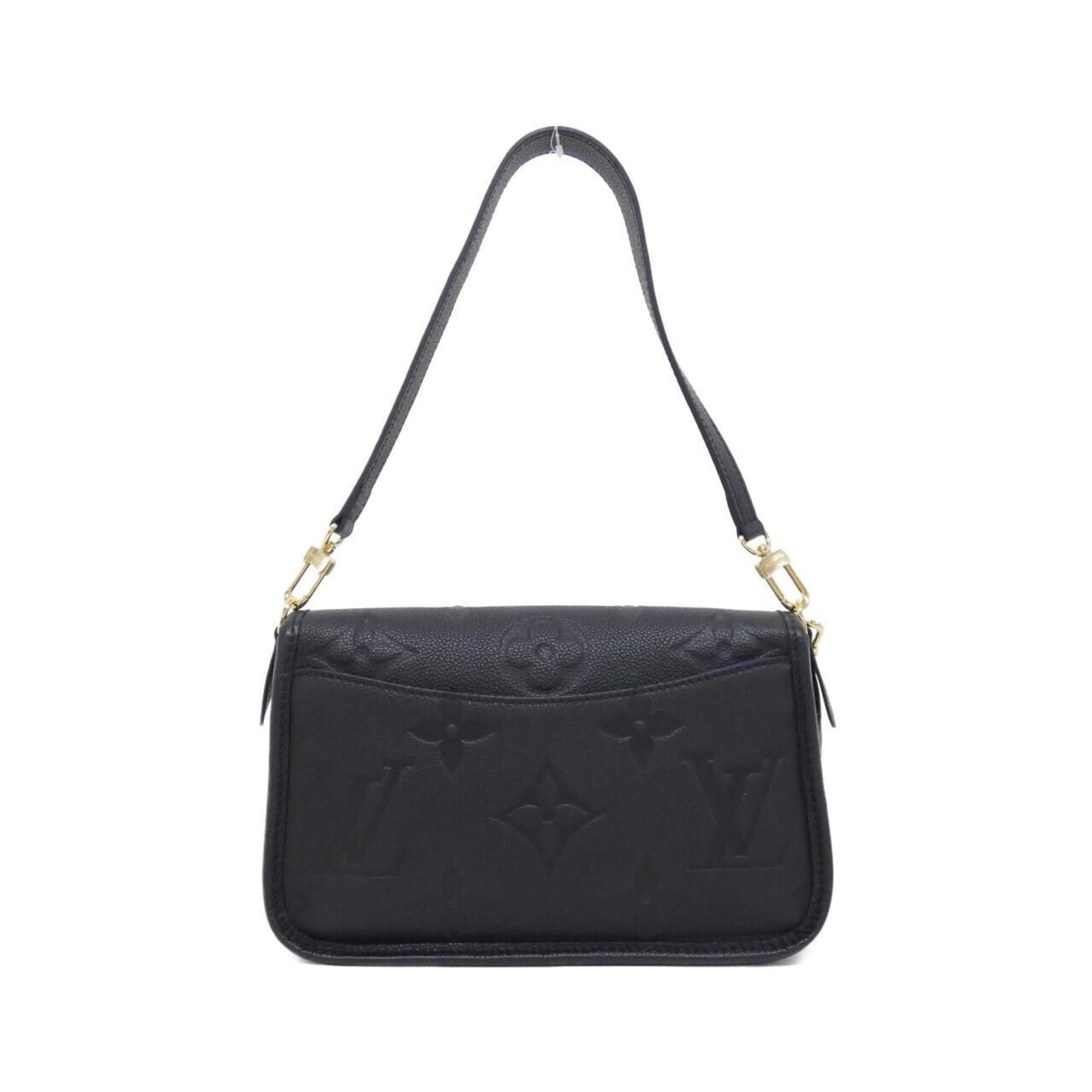 Louis Vuitton Black Leather Shoulder Bag (Pre-Owned)