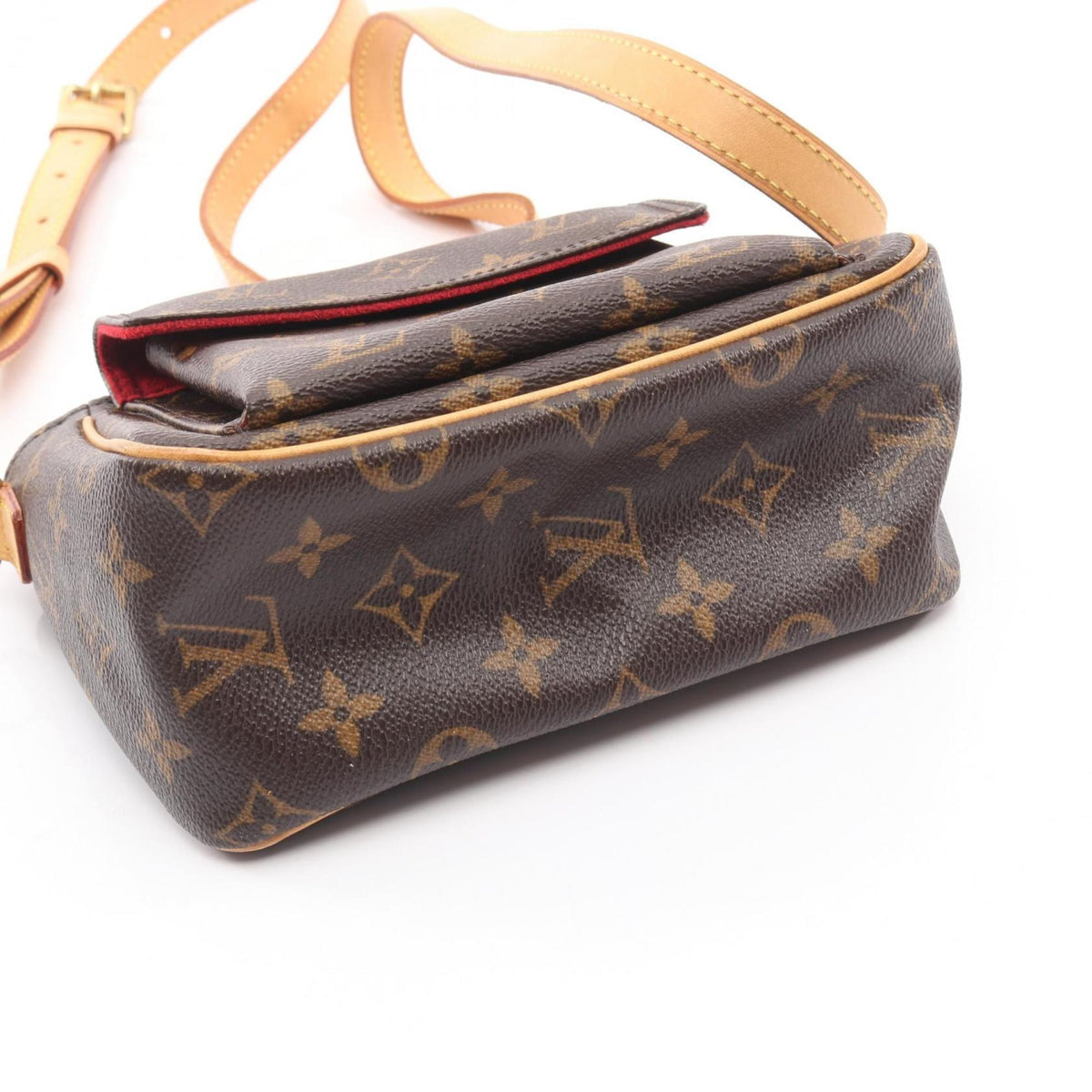 Louis Vuitton Monogram Brown Coated Canvas Leather Shoulder Bag (Pre-Owned)
