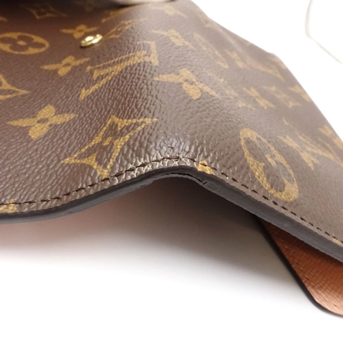 Louis Vuitton Brown Pink Monogram Long Wallet (Tri-Fold) (Pre-Owned)