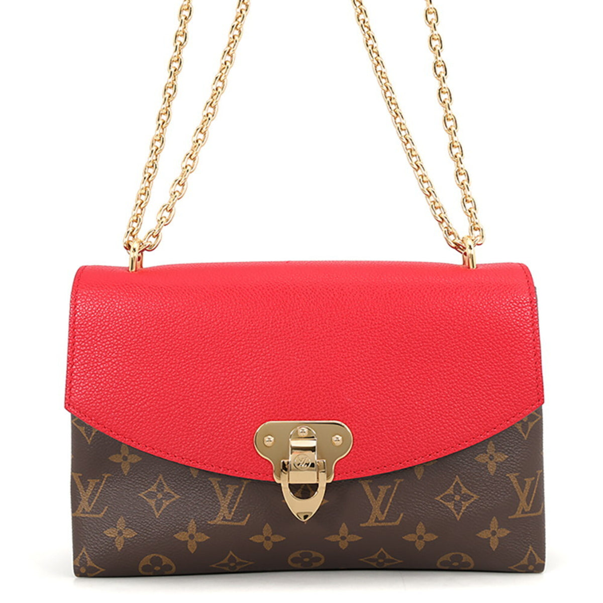 Louis Vuitton Monogram Red Color Monogram Handbag Shoulder Bag (Pre-Owned)