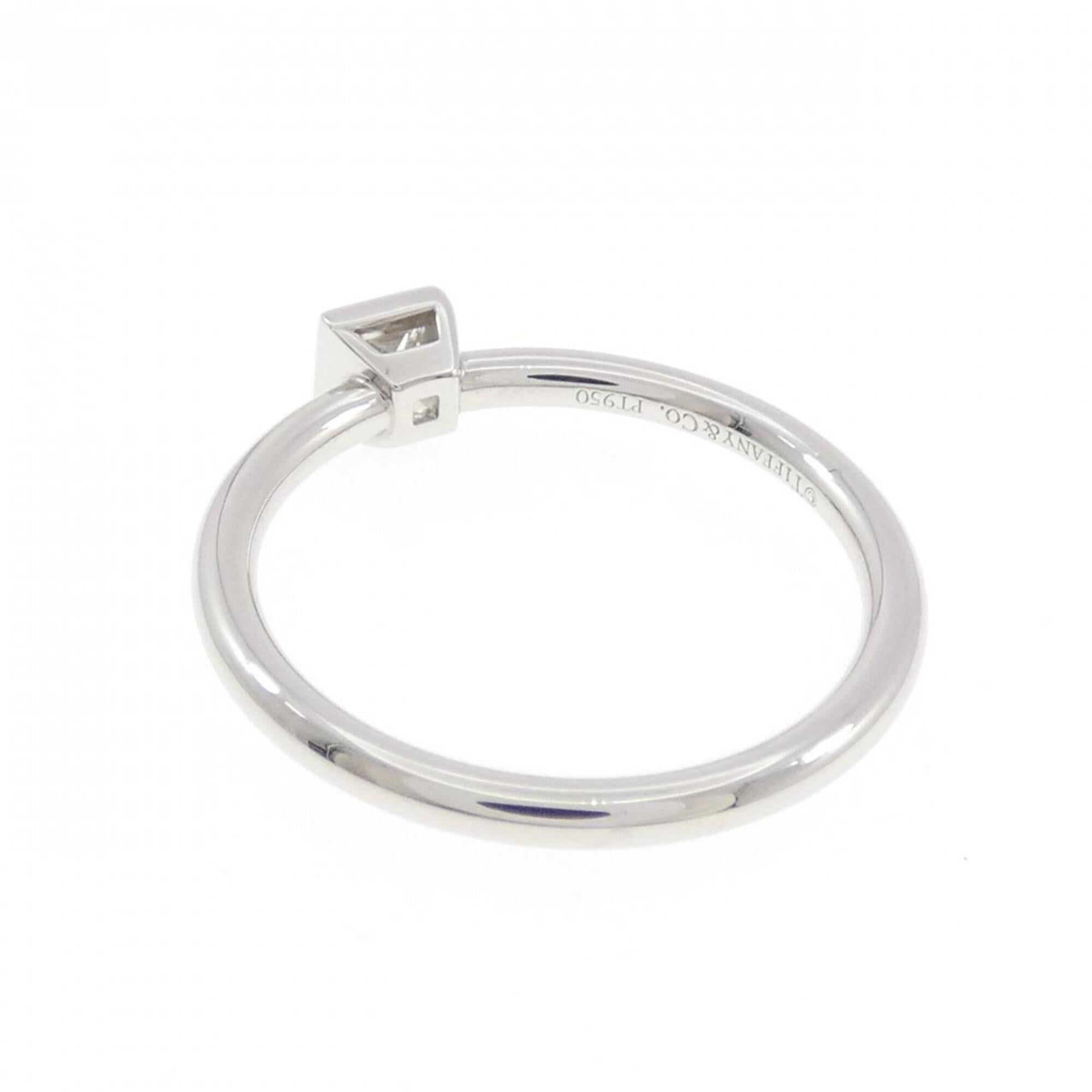 Tiffany Platinum Platinum 950 Band Ring (Pre-Owned)