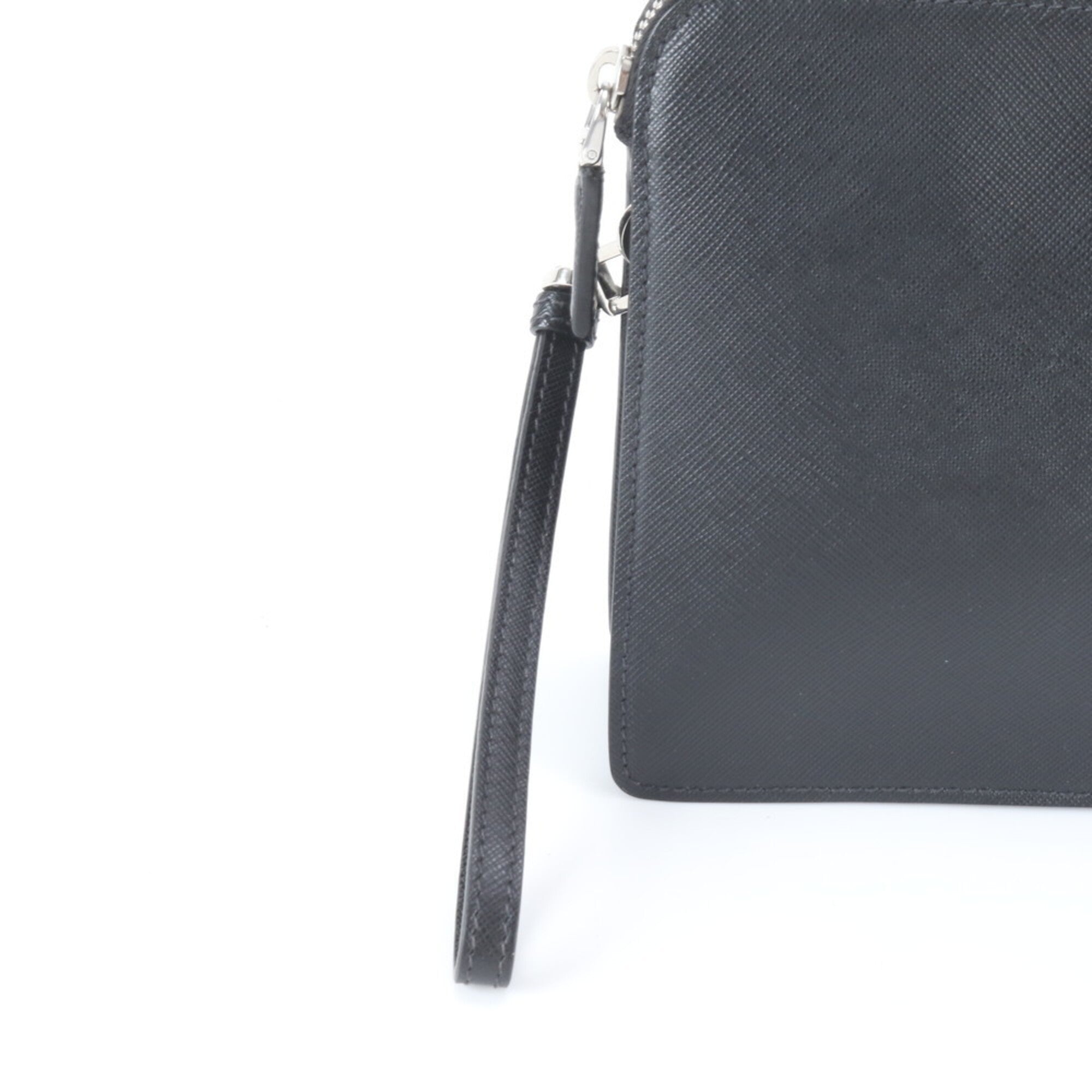 Prada Black Leather Handbag Pouch (Pre-Owned)