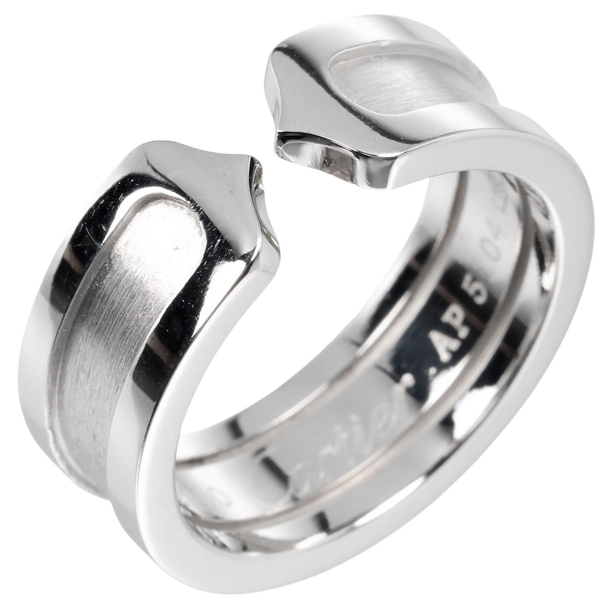 Cartier White Gold White Gold (18K) Band Ring (Pre-Owned)