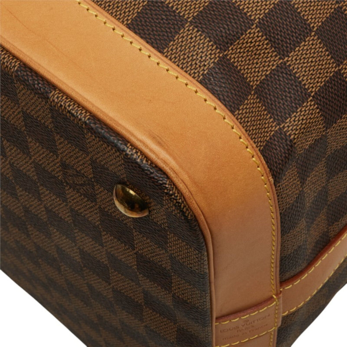Louis Vuitton Damier Brown Pvc Leather Boston Bag (Pre-Owned)