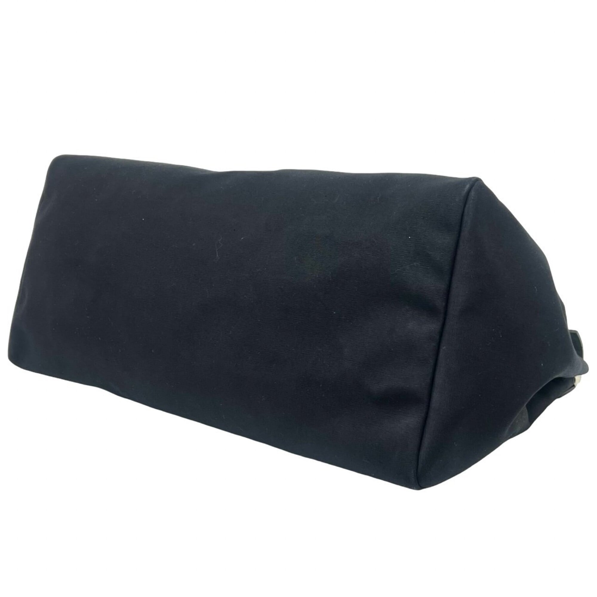 Hermes Black Toile Officier Leather Boston Bag (Pre-Owned)