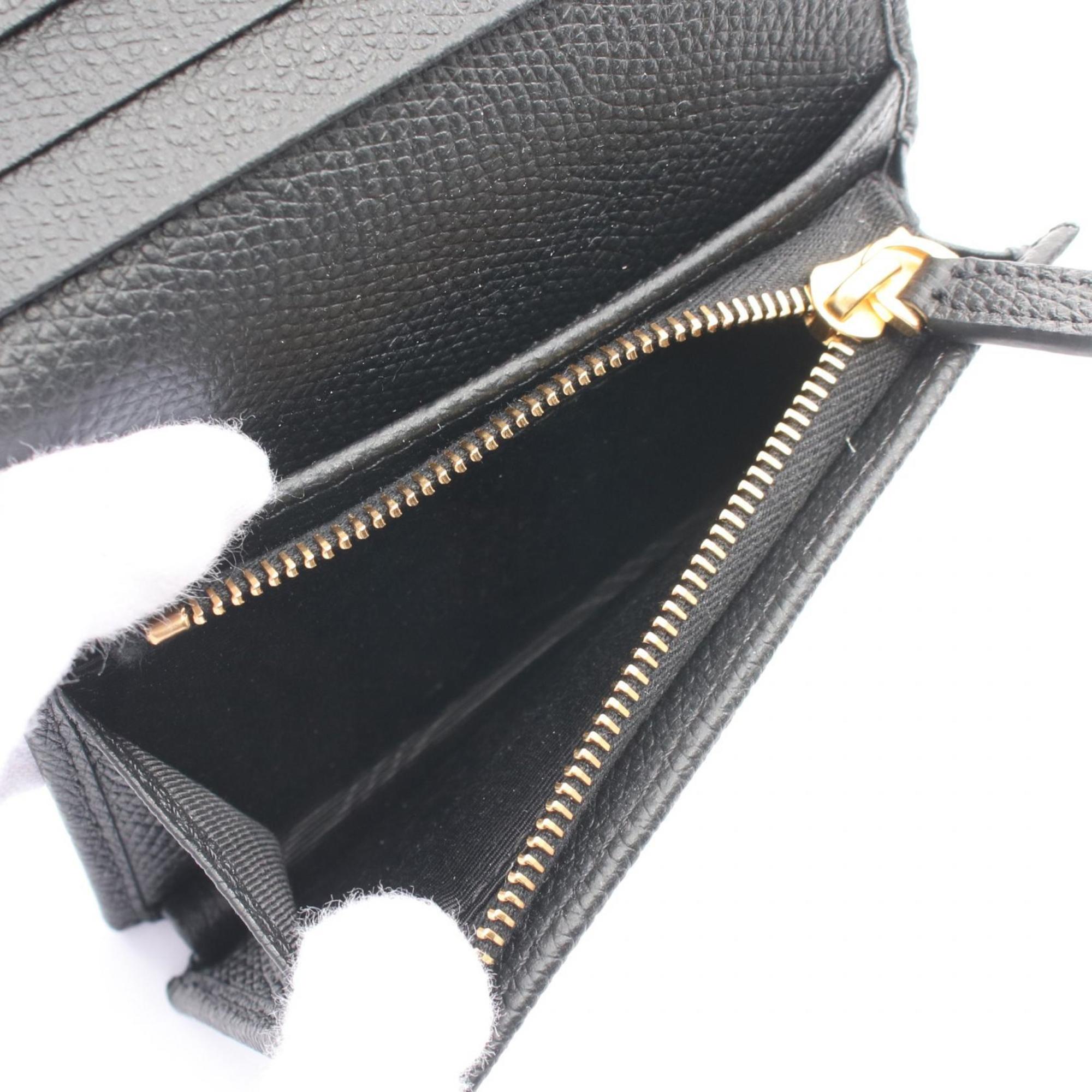 Valentino Garavani Black Leather Wallet (Bi-Fold) (Pre-Owned)