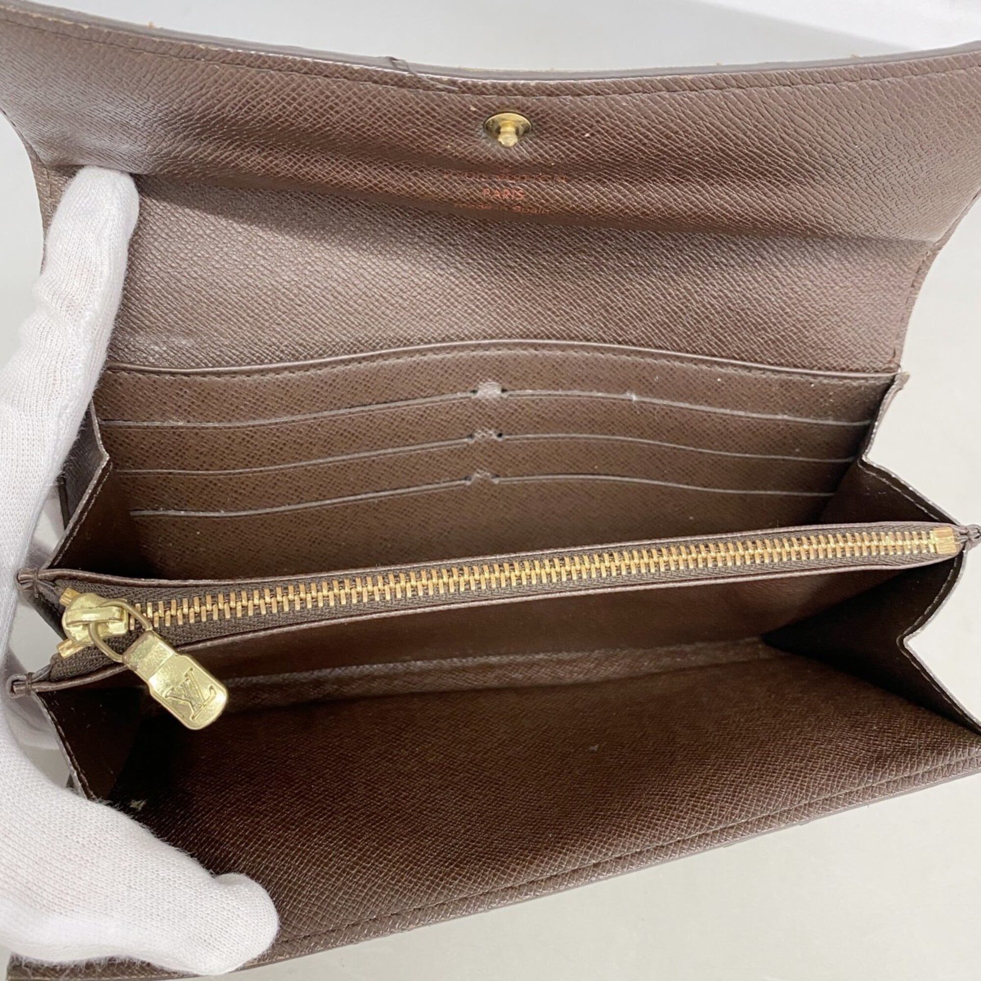 Louis Vuitton Ebene Long Wallet (Bi-Fold) (Pre-Owned)