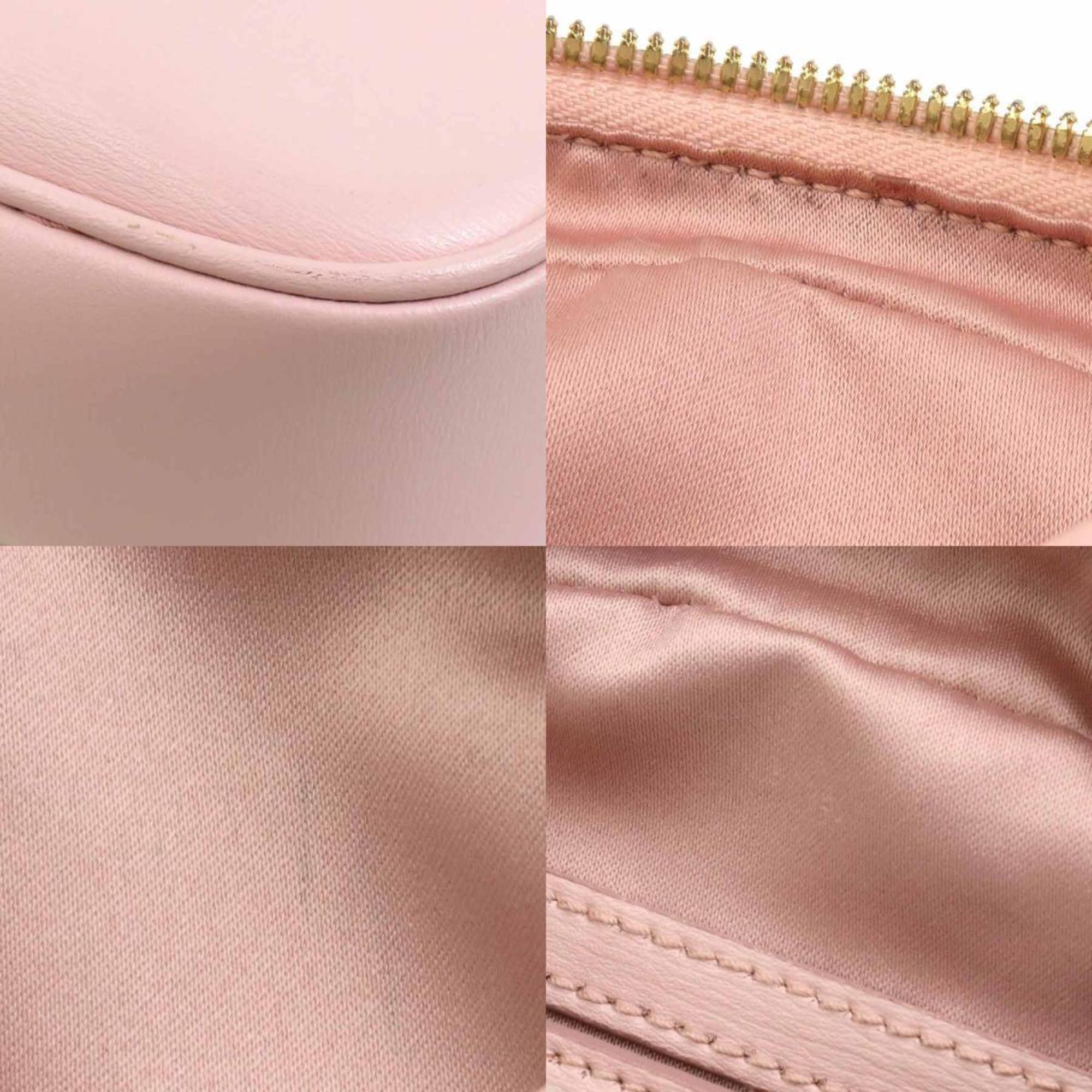 Salvatore Ferragamo Light Pink Leather Shoulder Bag (Pre-Owned)