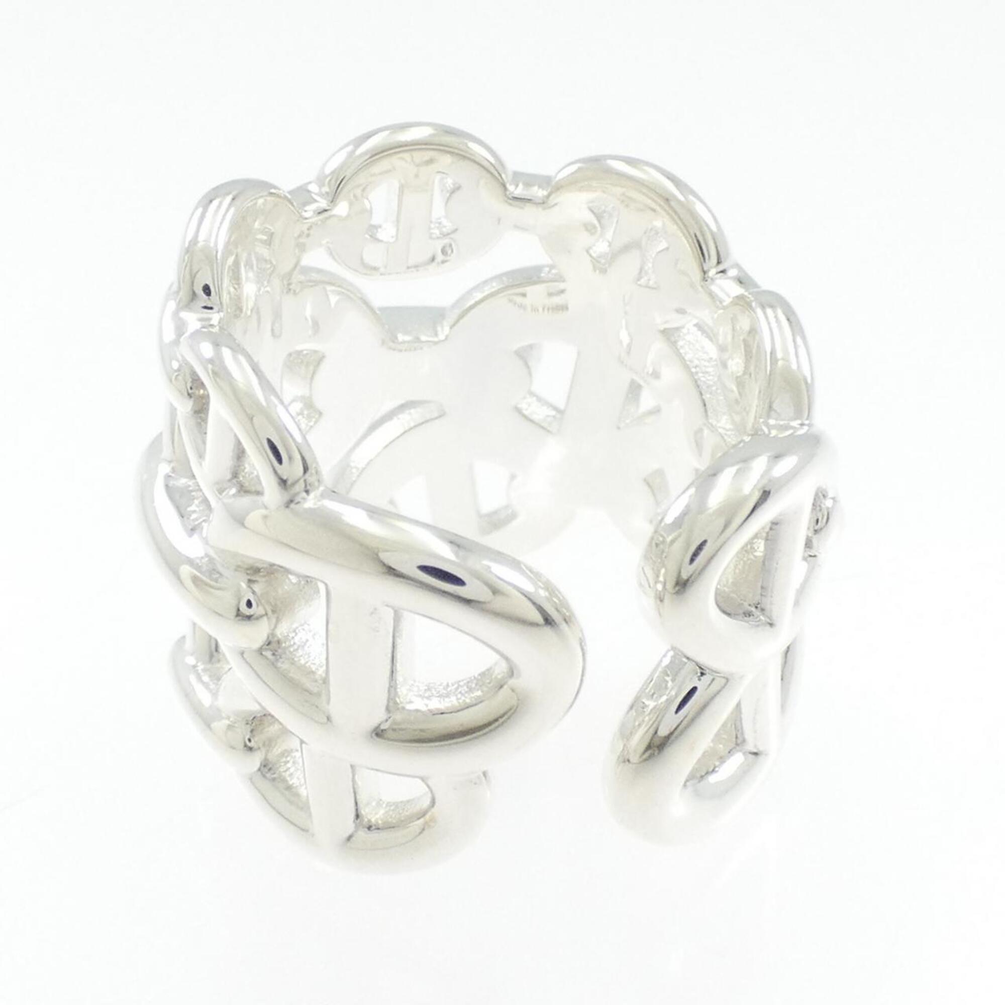 Hermes Silver 925 Band Ring (Pre-Owned)