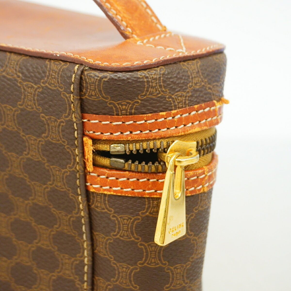 Celine Brown Pvc Vanity Bag (Pre-Owned)