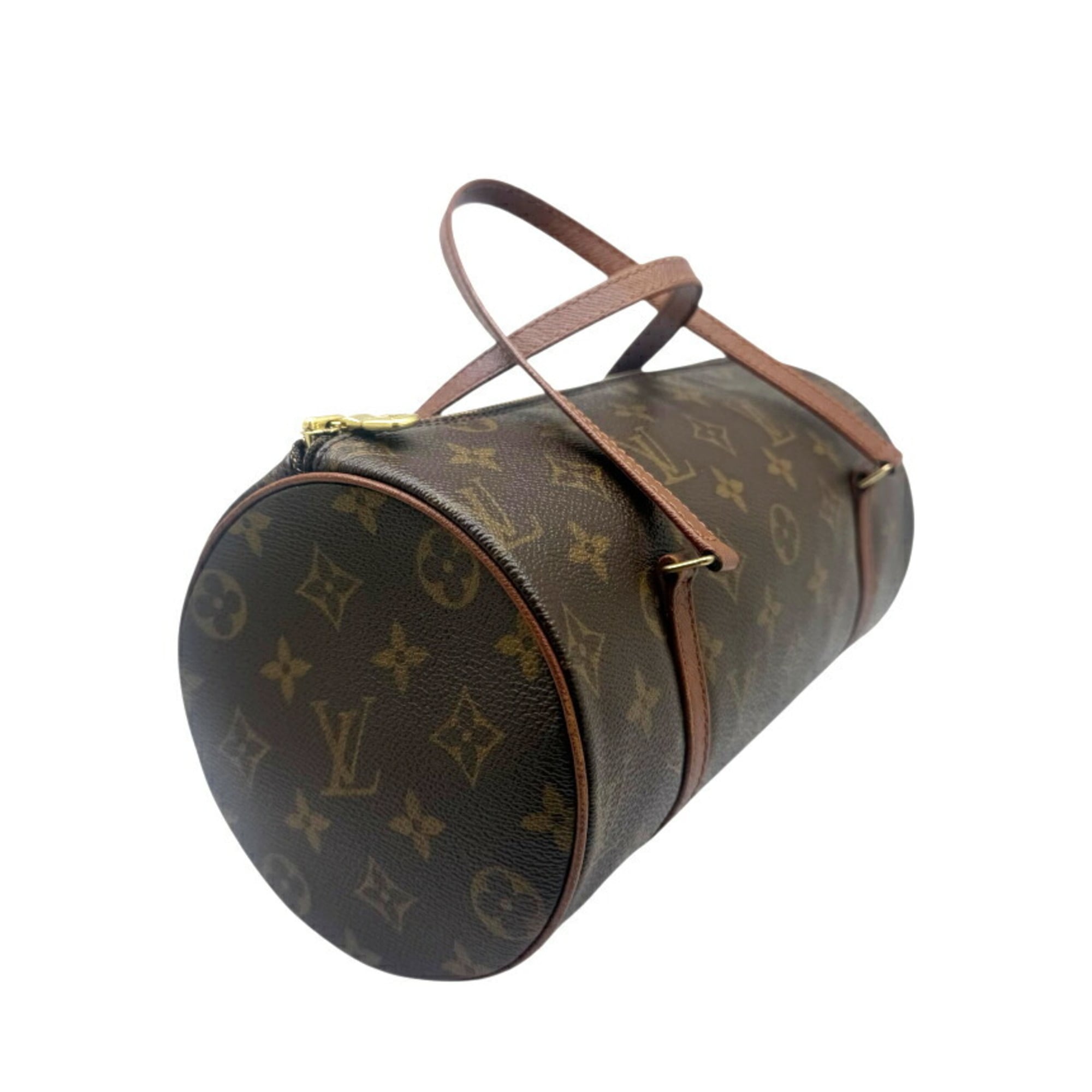 Louis Vuitton Brown Monogram Boston Bag Handbag Tote Bag (Pre-Owned)