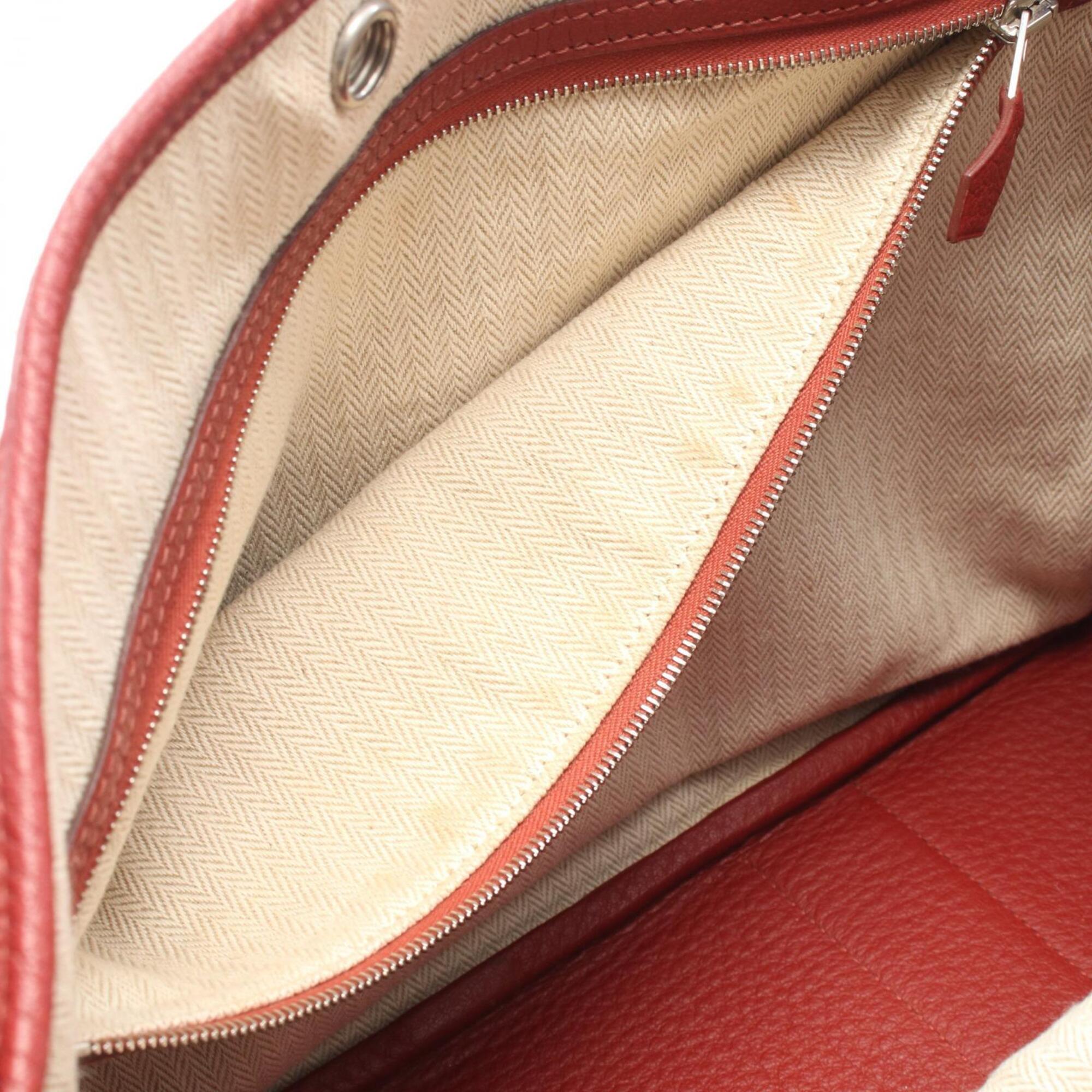 Hermes Red Color Negonda Leather Handbag Tote Bag (Pre-Owned)