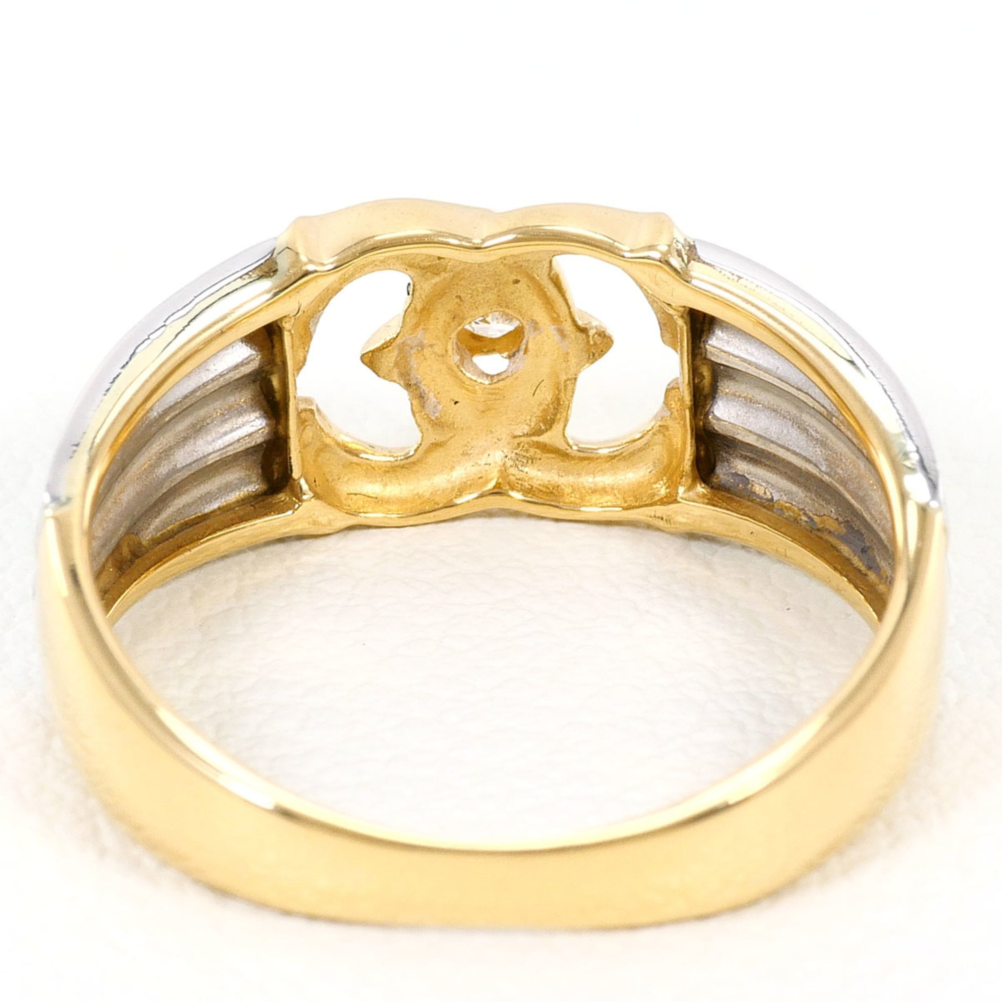 Unbranded Platinum Yellow Gold Yellow Gold (18K) Platinum 900 Band Ring (Pre-Owned)