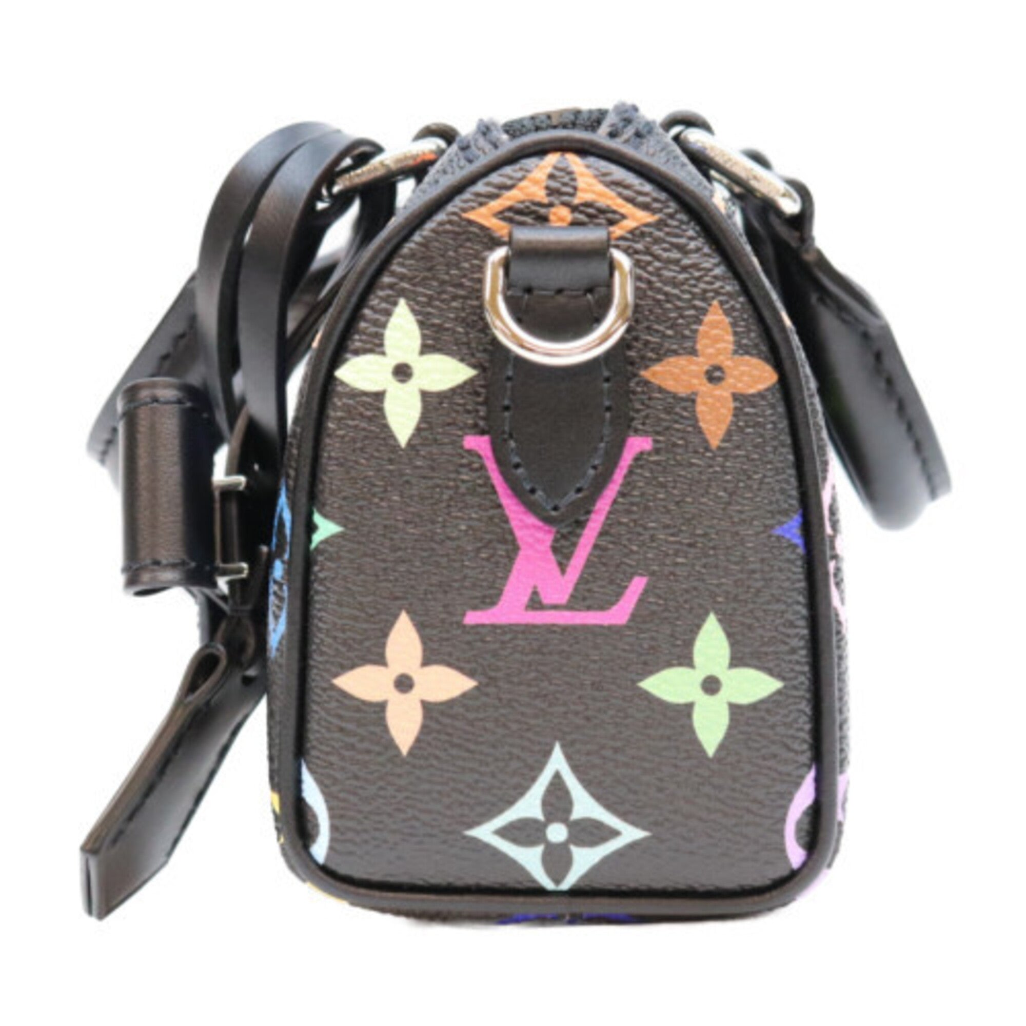 Louis Vuitton Black Monogram Multicolore Boston Bag (Pre-Owned)