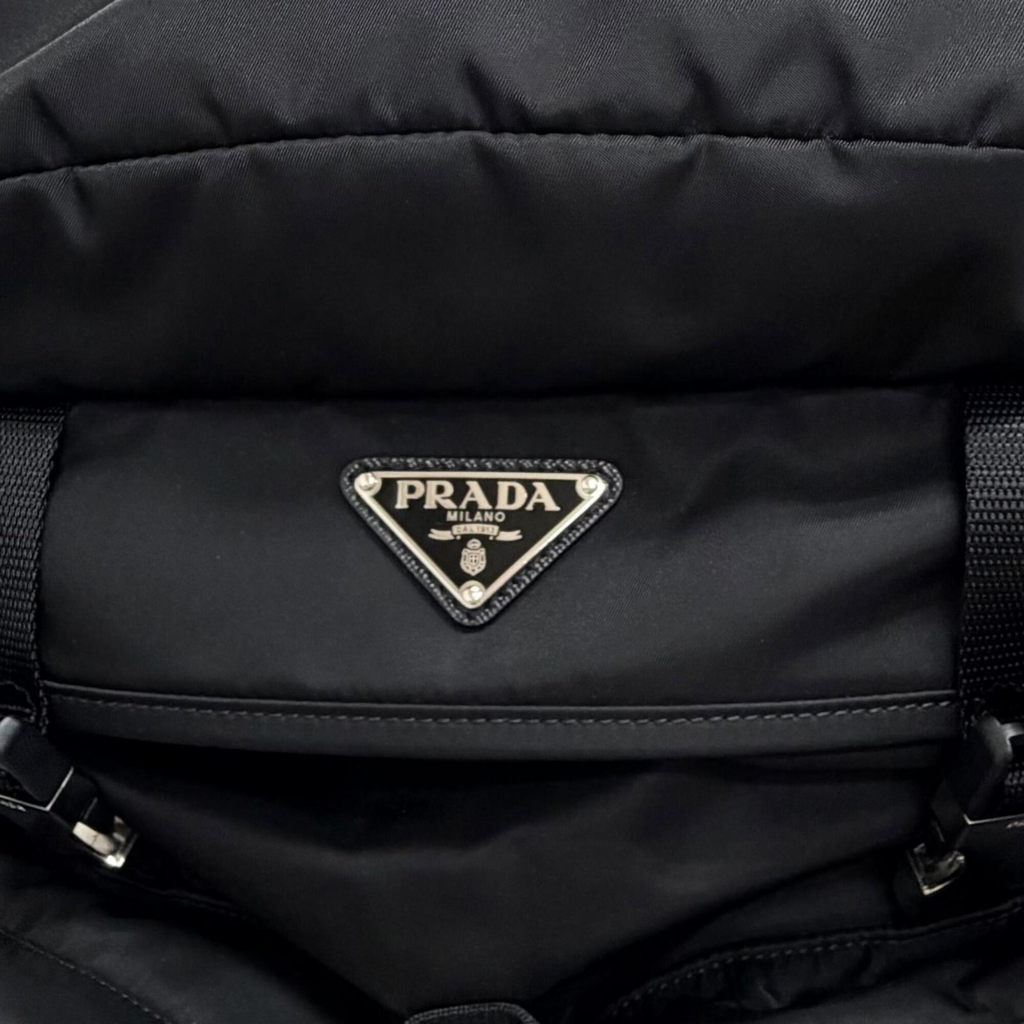 Prada Black Nylon Backpack (Pre-Owned)