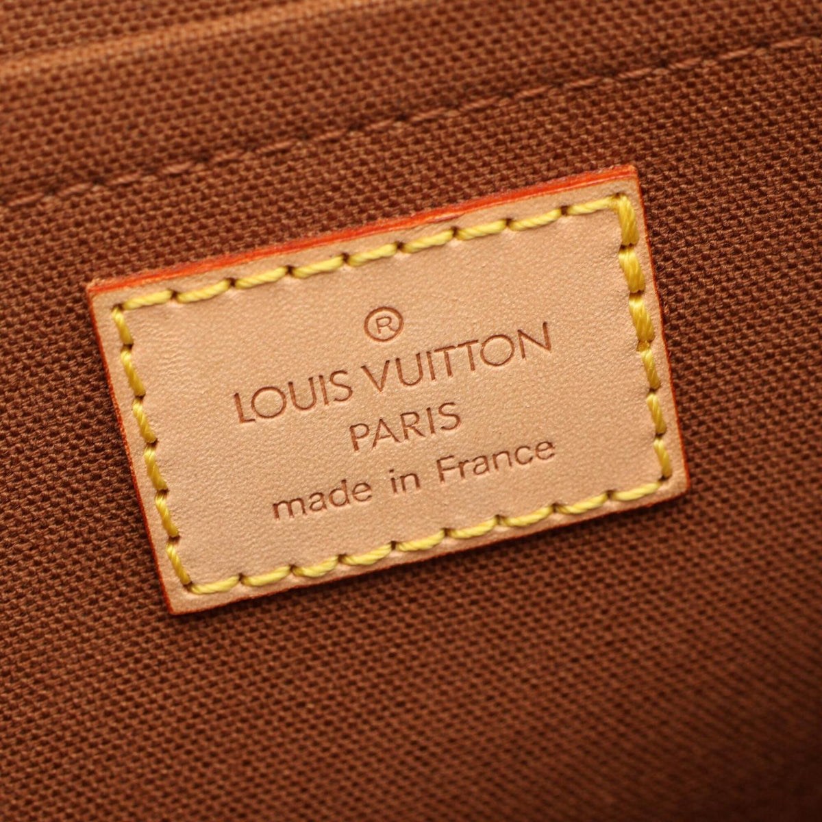 Louis Vuitton Brown Pvc Leather Backpack Handbag (Pre-Owned)