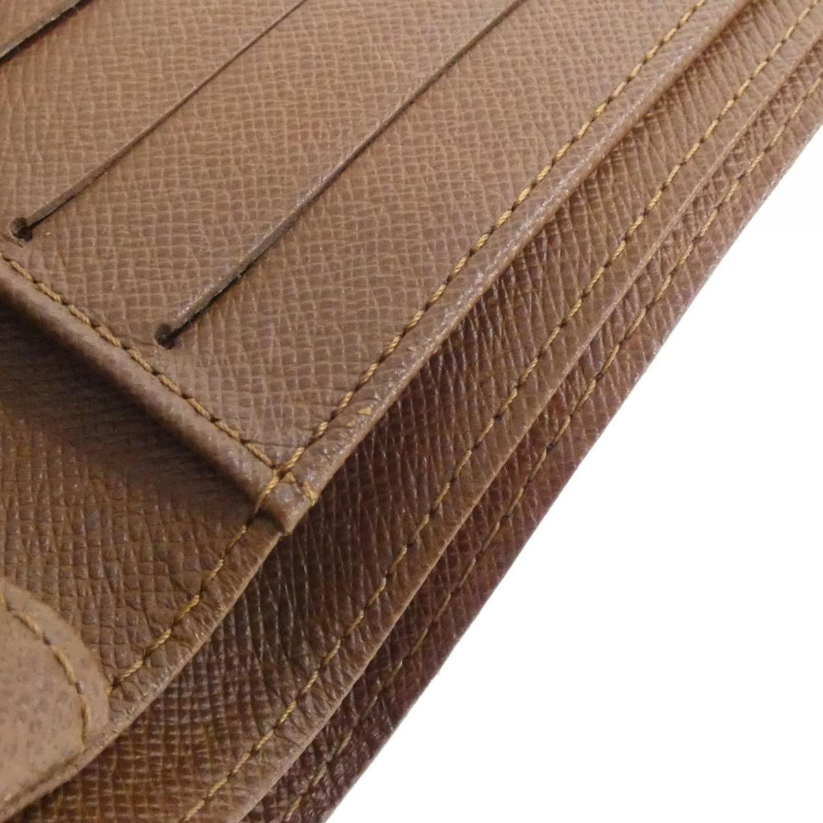Louis Vuitton Marron Coated Canvas Wallet (Bi-Fold) (Pre-Owned)