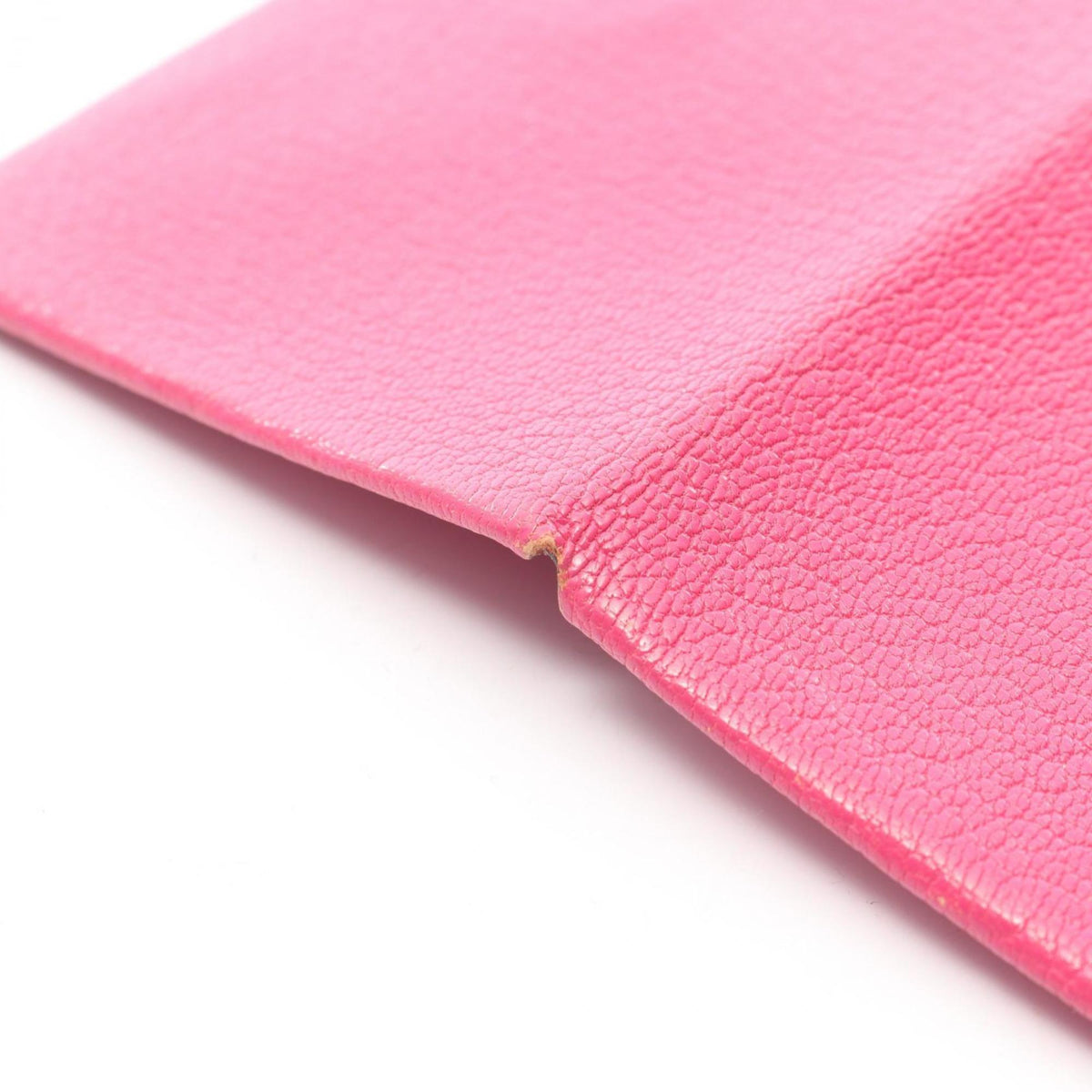 Hermes Pink Rose Shocking Chevre Leather Leather Coin Purse/Coin Case (Pre-Owned)