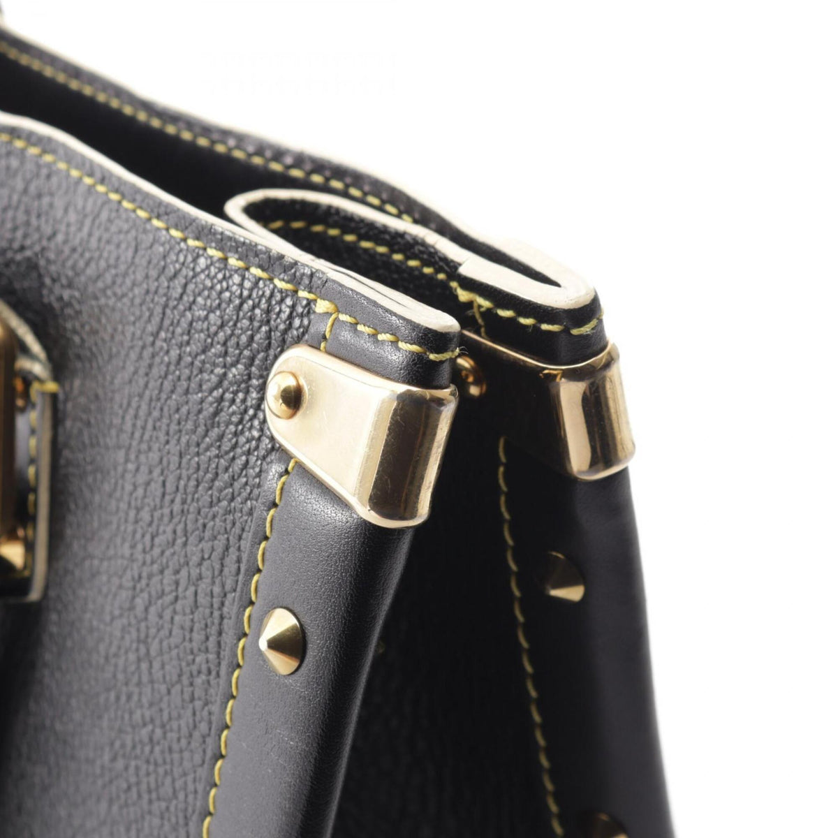 Louis Vuitton Black Noir Leather Handbag (Pre-Owned)