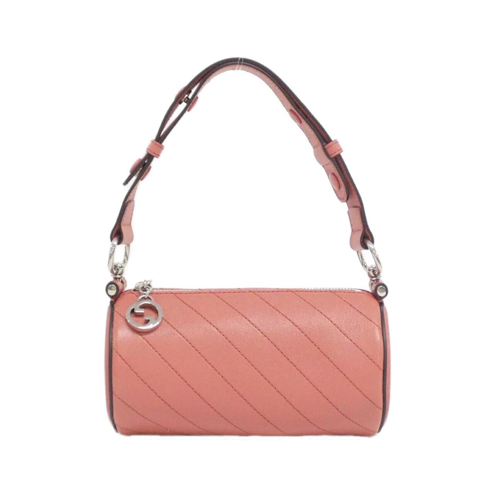 Gucci Pink Leather Shoulder Bag (Pre-Owned)