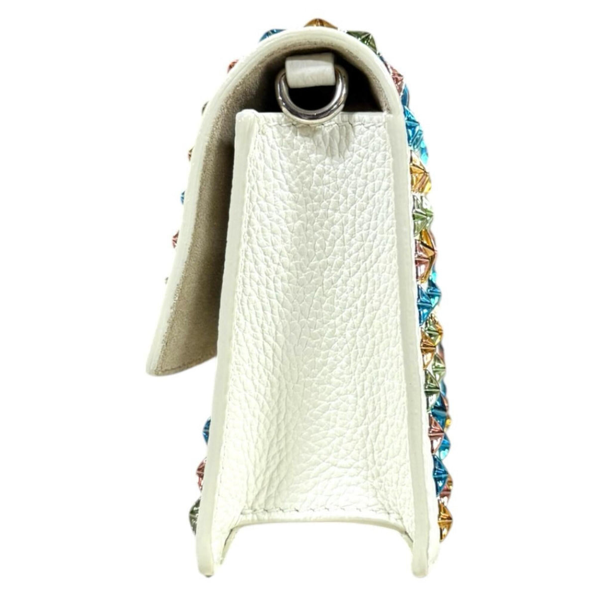 Jimmy Choo White Leather Shoulder Bag (Pre-Owned)