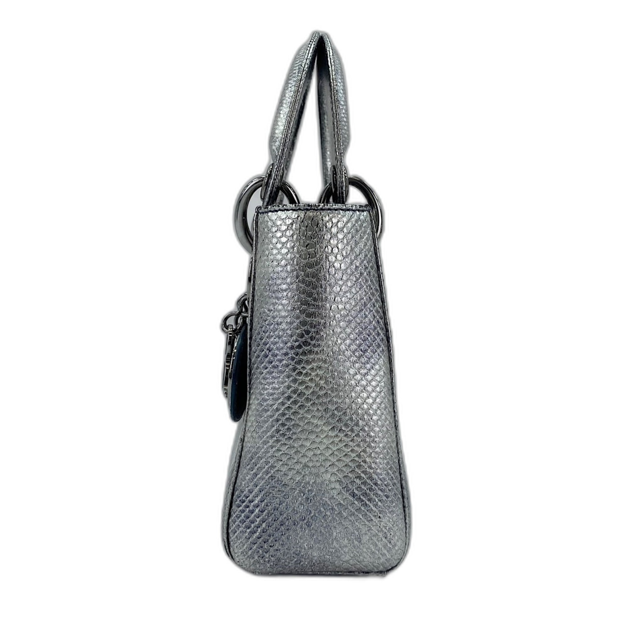 Christian Dior Silver Handbag Shoulder Bag (Pre-Owned)